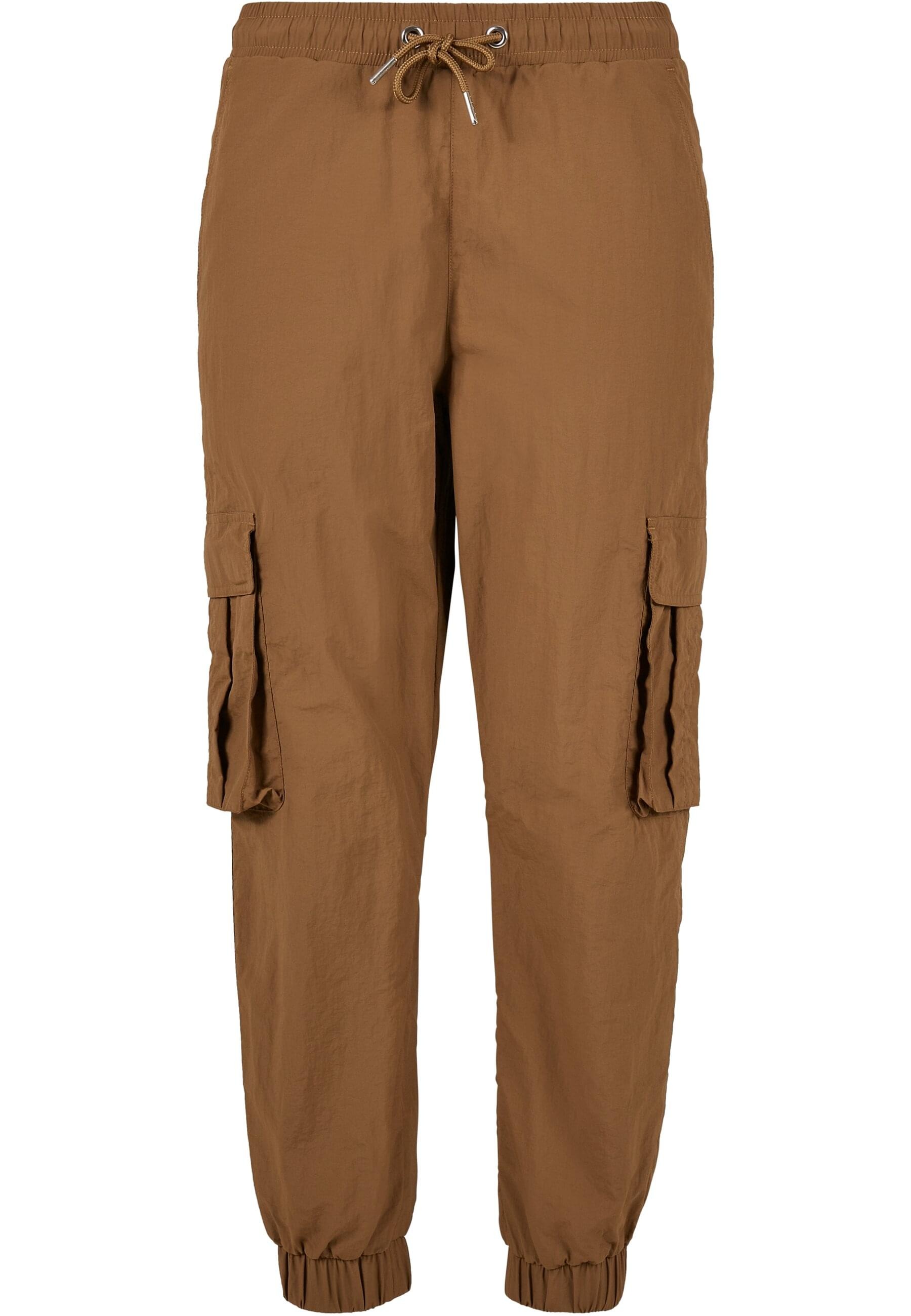 URBAN CLASSICS Cargohose "Urban Classics Damen Ladies High Waist Crinkle Nylon Cargo Pants", (1 tlg.)