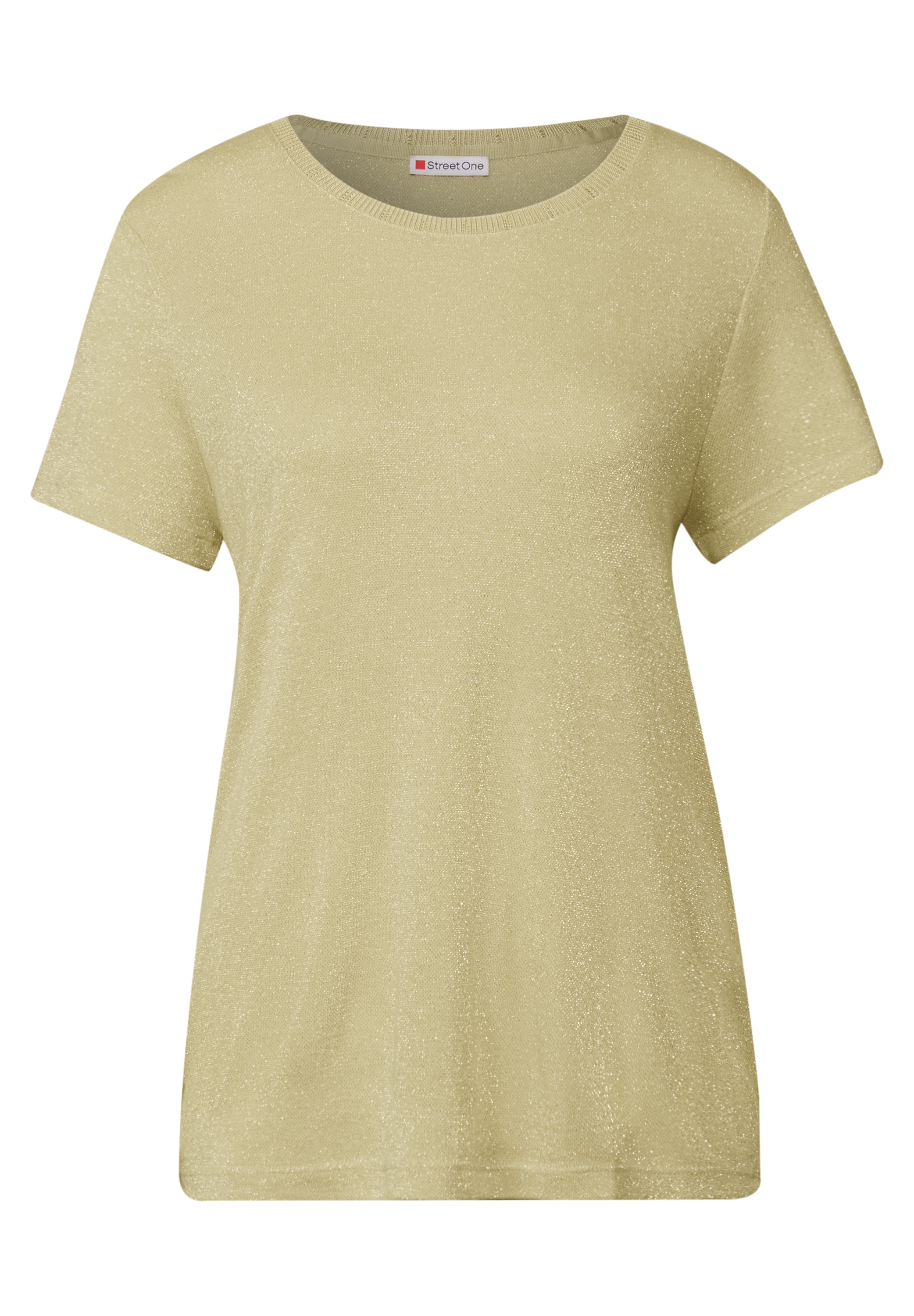 STREET ONE T-Shirt, im Glitzer-Look