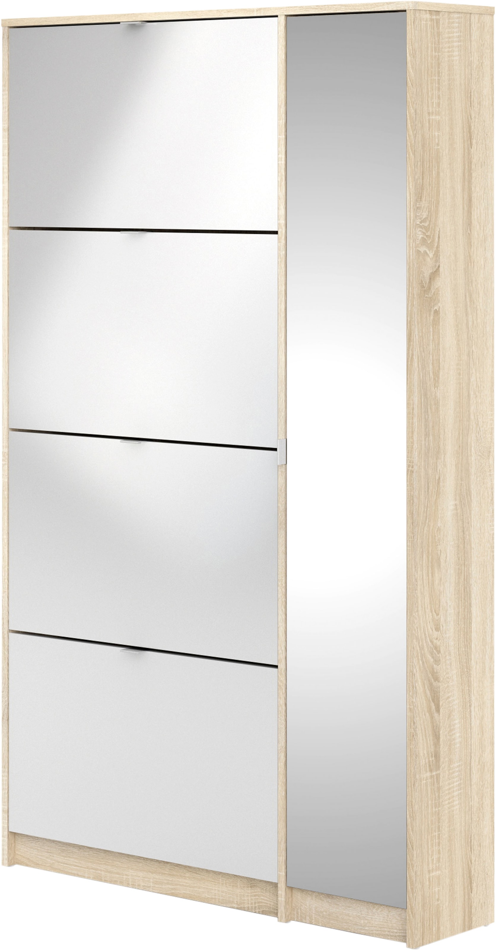 INOSIGN Schuhschrank »Shoes Schuhaufbewahrung, Schuhkommode, Schuhregal,«, mit 3 Klappen, 2 Böden und 1 Tür, Breite 98,8 cm Höhe 162 cm