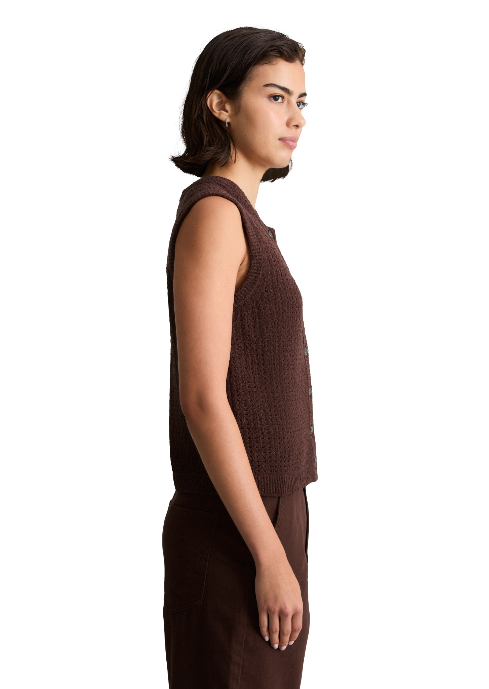 Marc O'Polo DENIM Strickweste »aus weichem Organic Cotton-Mix«