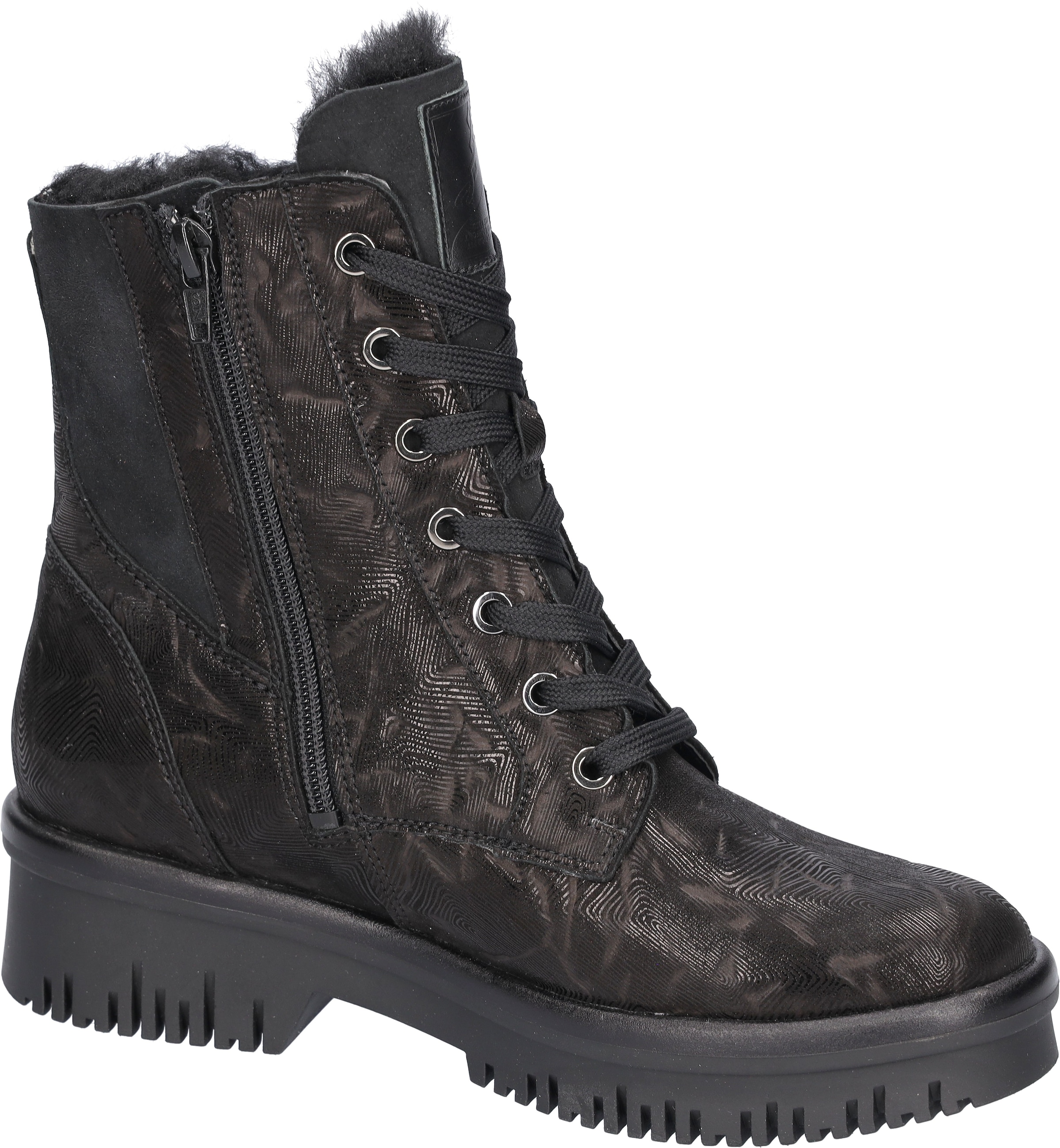 Waldläufer Winterstiefelette »H-ALEA«, Winterboots, Plateaustiefelette, mit Prägung, H-Weite