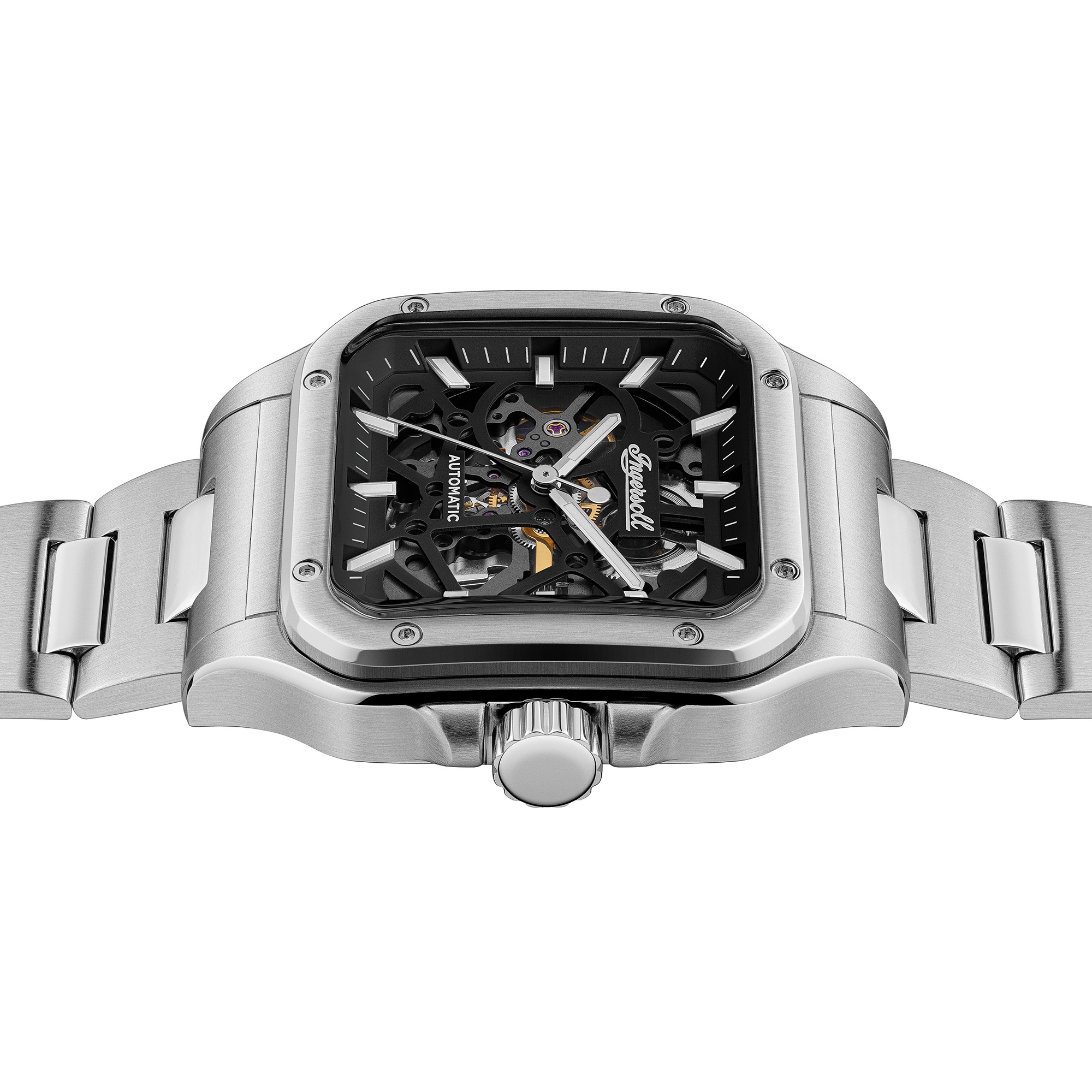 Ingersoll Automatikuhr »The Ollie« Armbanduhr, Herrenuhr, Mechanische Uhr, Edelstahlarmband, analog