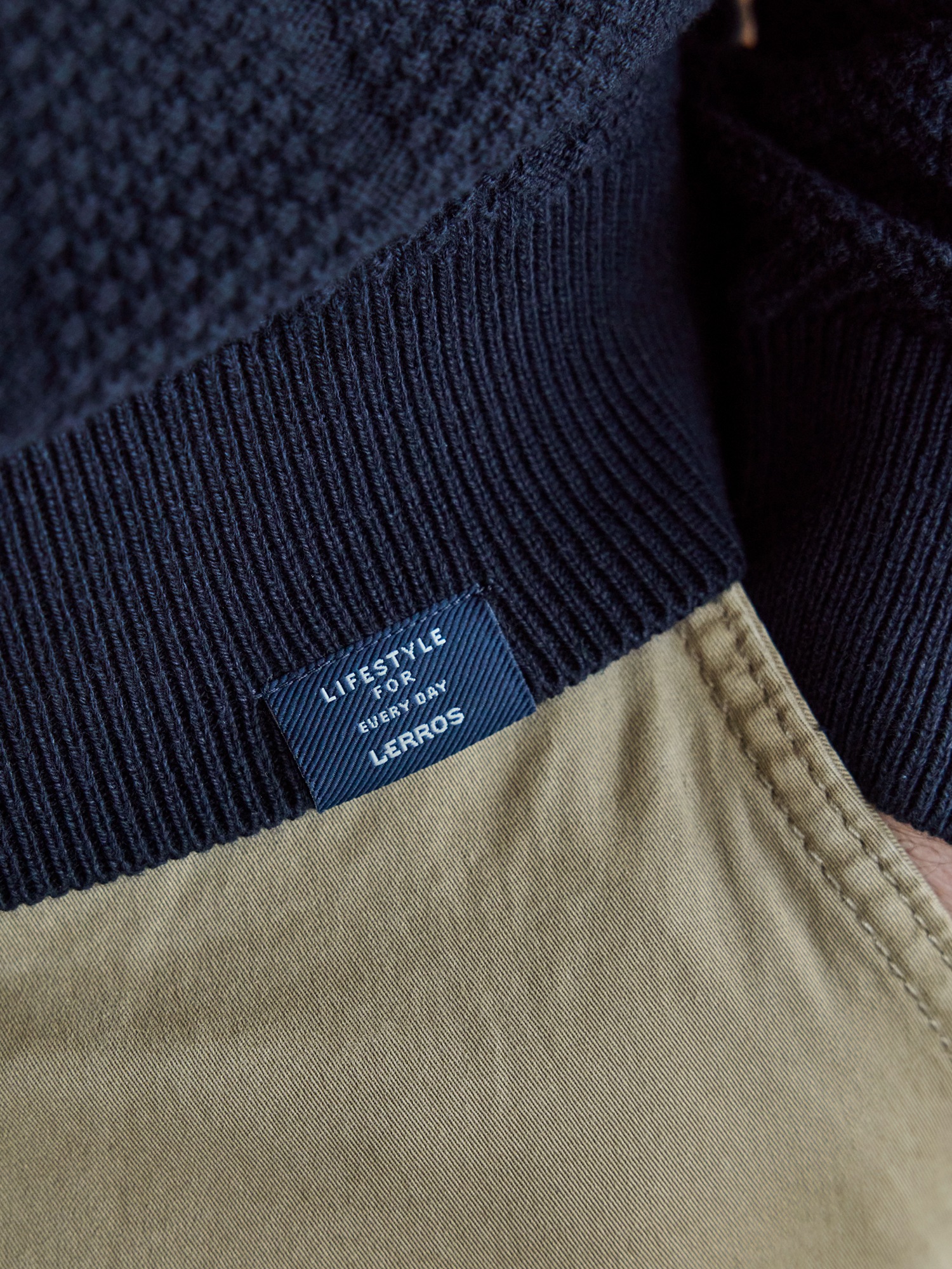 Thumbnail - LERROS Strickpullover "Strickpolo mit breiter Strickrippe"