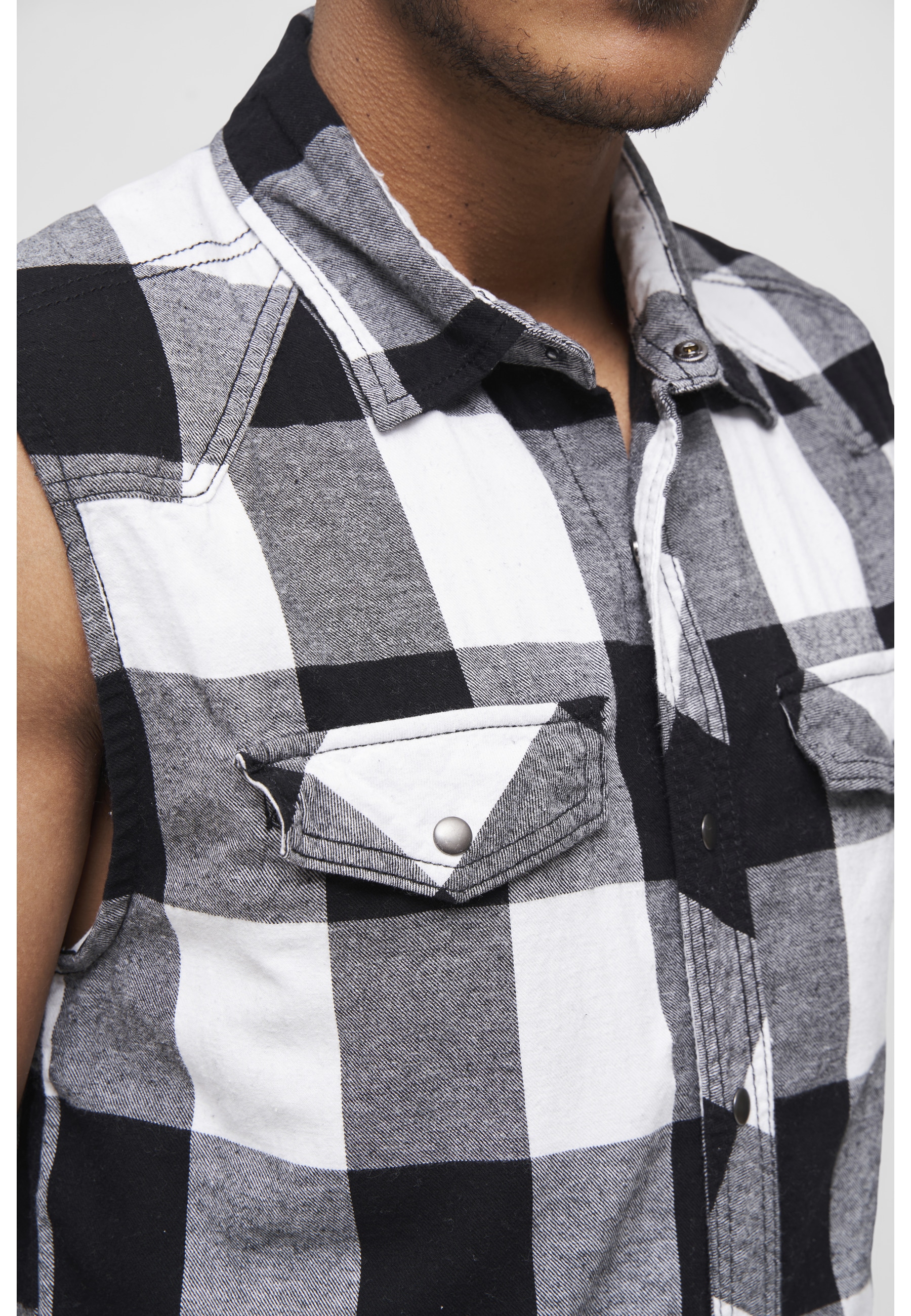 Brandit Jerseyweste »Brandit Herren Checkshirt Sleeveless« 1 Stk.