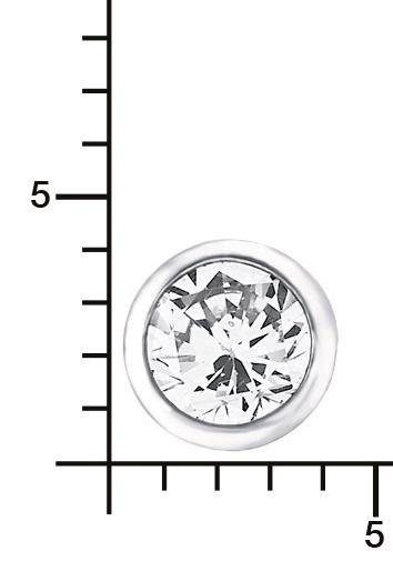 Paar Ohrstecker AMOR "9062263", bunt (silberfarben, weiß, kristallweiß), Ohrringe, Damen, 4mm, Silber 925 (Sterlingsilber), Made in Germany - mit Zirkonia (synth.) 2