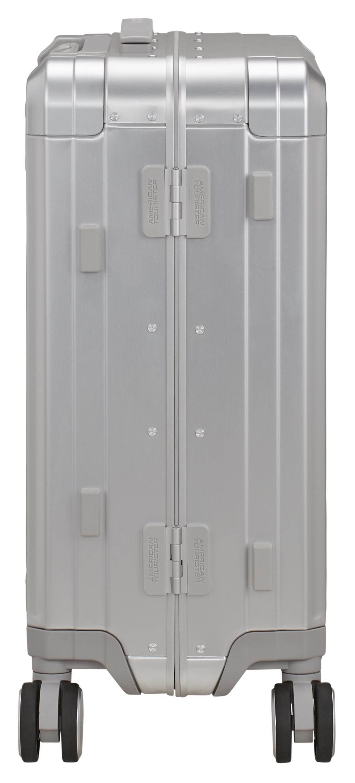 American Tourister® Hartschalen-Trolley »SOUNDBOX ALU, verschiedene Größen und Farben«, 4 Rollen, Hartschalen-Koffer zwei TSA-Schlösser Aluminium-Koffer