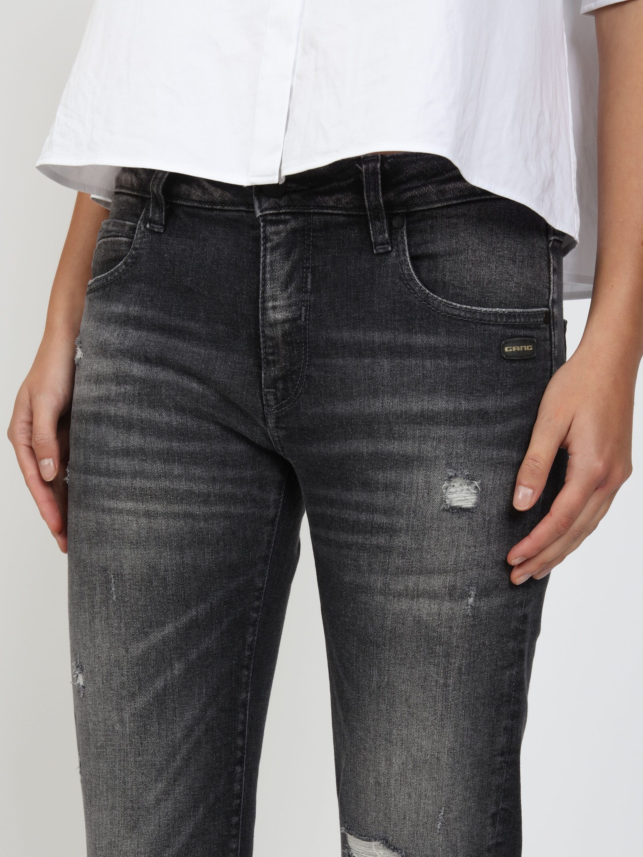 GANG Boyfriend-Jeans »94NADIA CROPPED« im 5-Pocket-Style