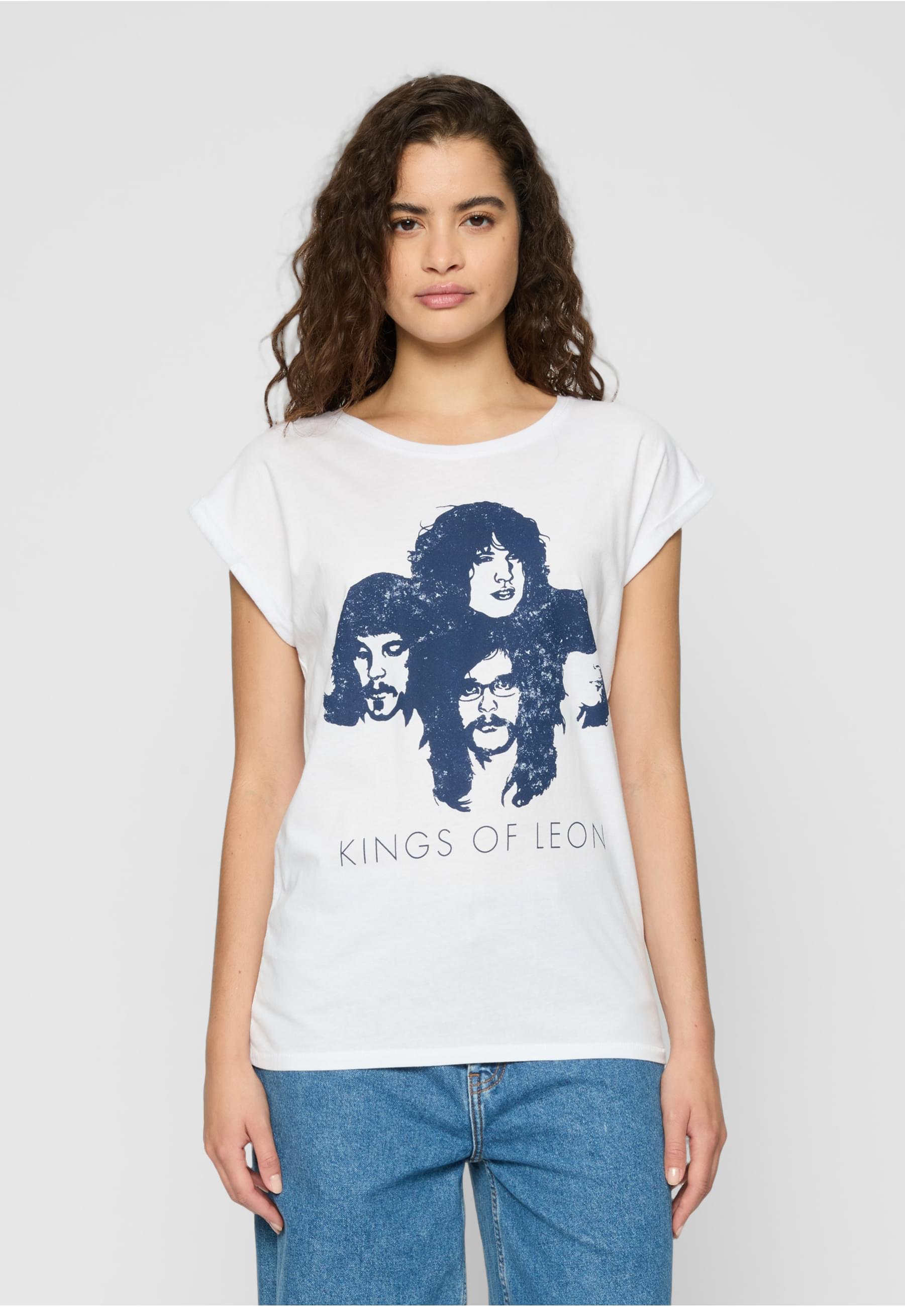 Thumbnail - Merchcode T-Shirt "Merchcode Damen Ladies Kings of Leon Silhouette Tee", (1 tlg.)