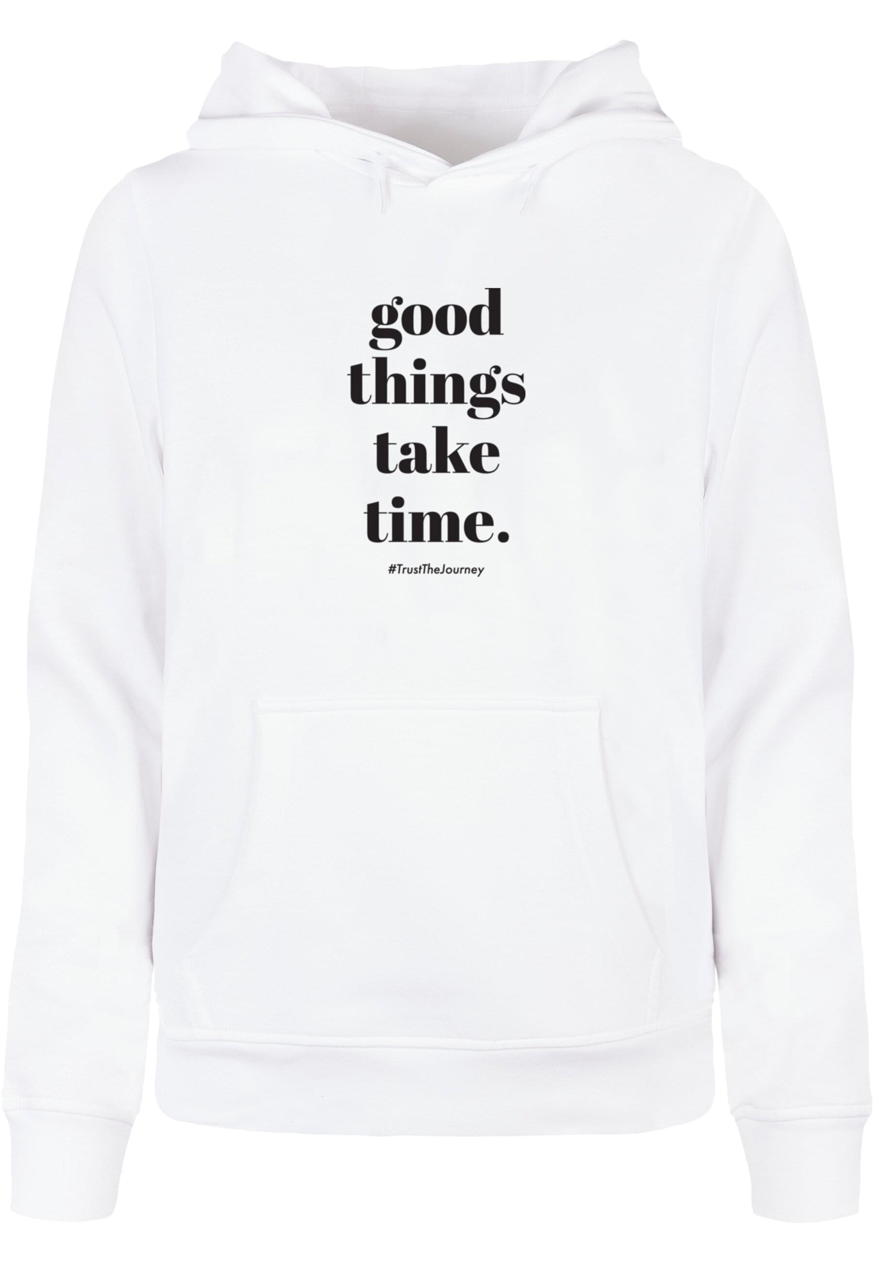 Merchcode Kapuzenpullover "Merchcode Damen Ladies Good Things Take Time Bas günstig online kaufen