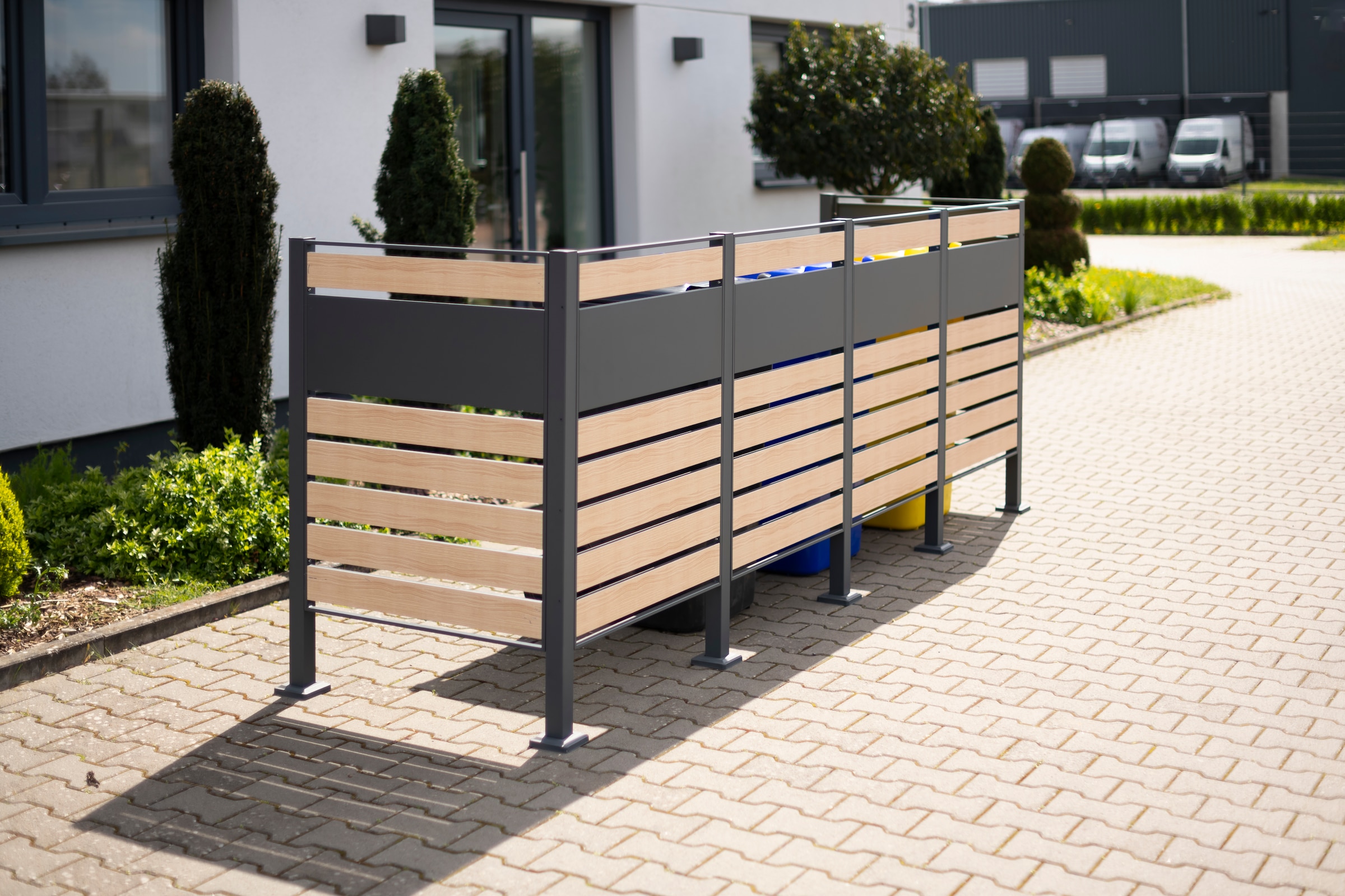 WESTMANN Mülltonnenbox »Planum«, Platz für 4 Mülltonnen je 240 L