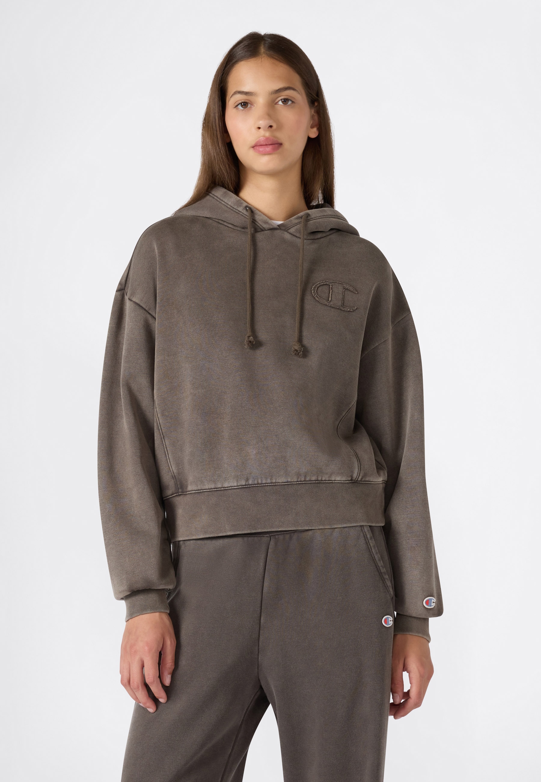 Champion Kapuzensweatshirt "SPORTWEAR HOODIE Loose Fit Washed", mit Washed-Optik, Loose Fit, aus Baumwolle und Polyester