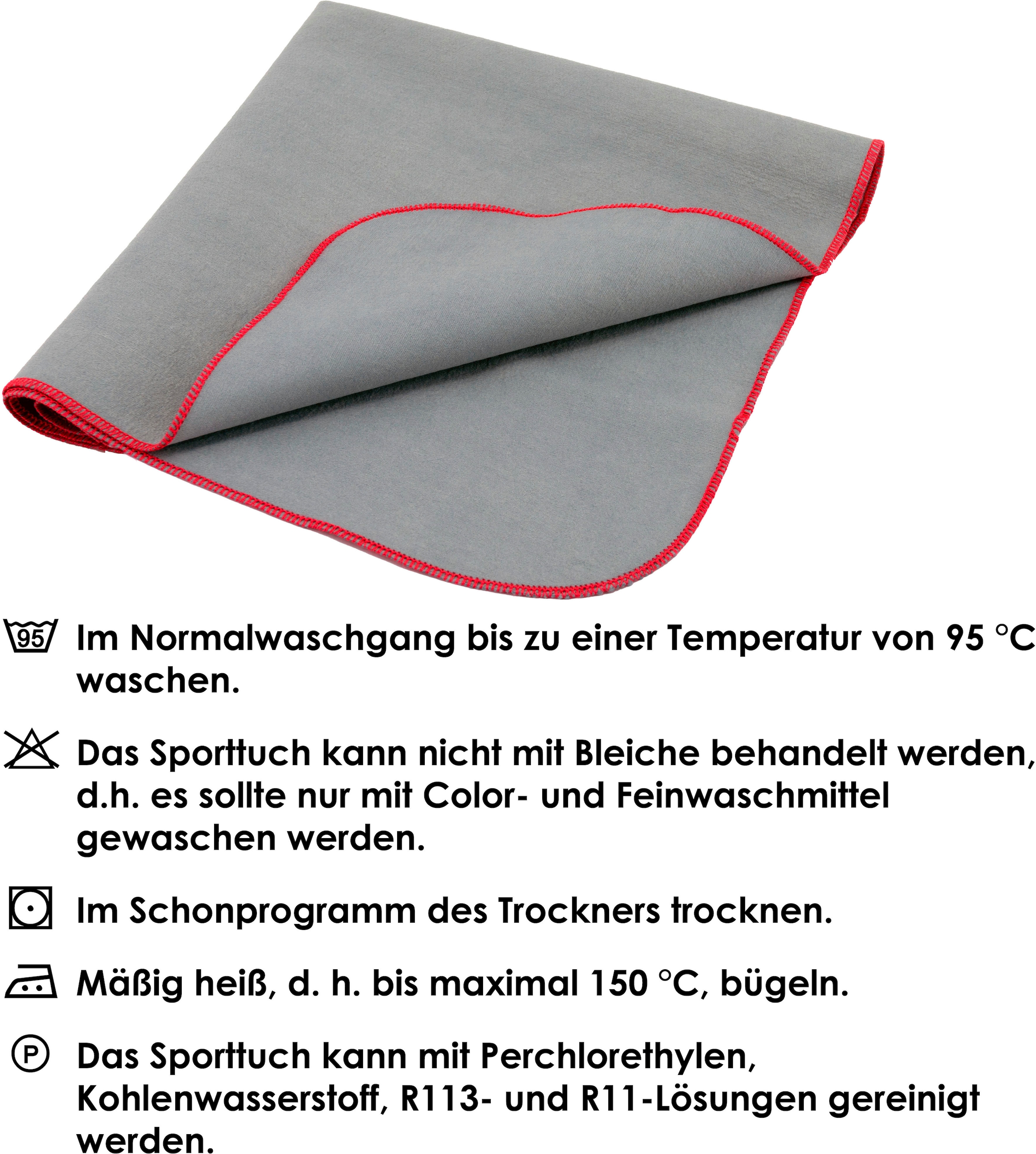 SETEX Sporthandtuch »SETEX Sporttuch aus Evolon®«, (1 St.), Komfort & Haltbarkeit: Hypoallergenes Evolon® - sanft zur Haut