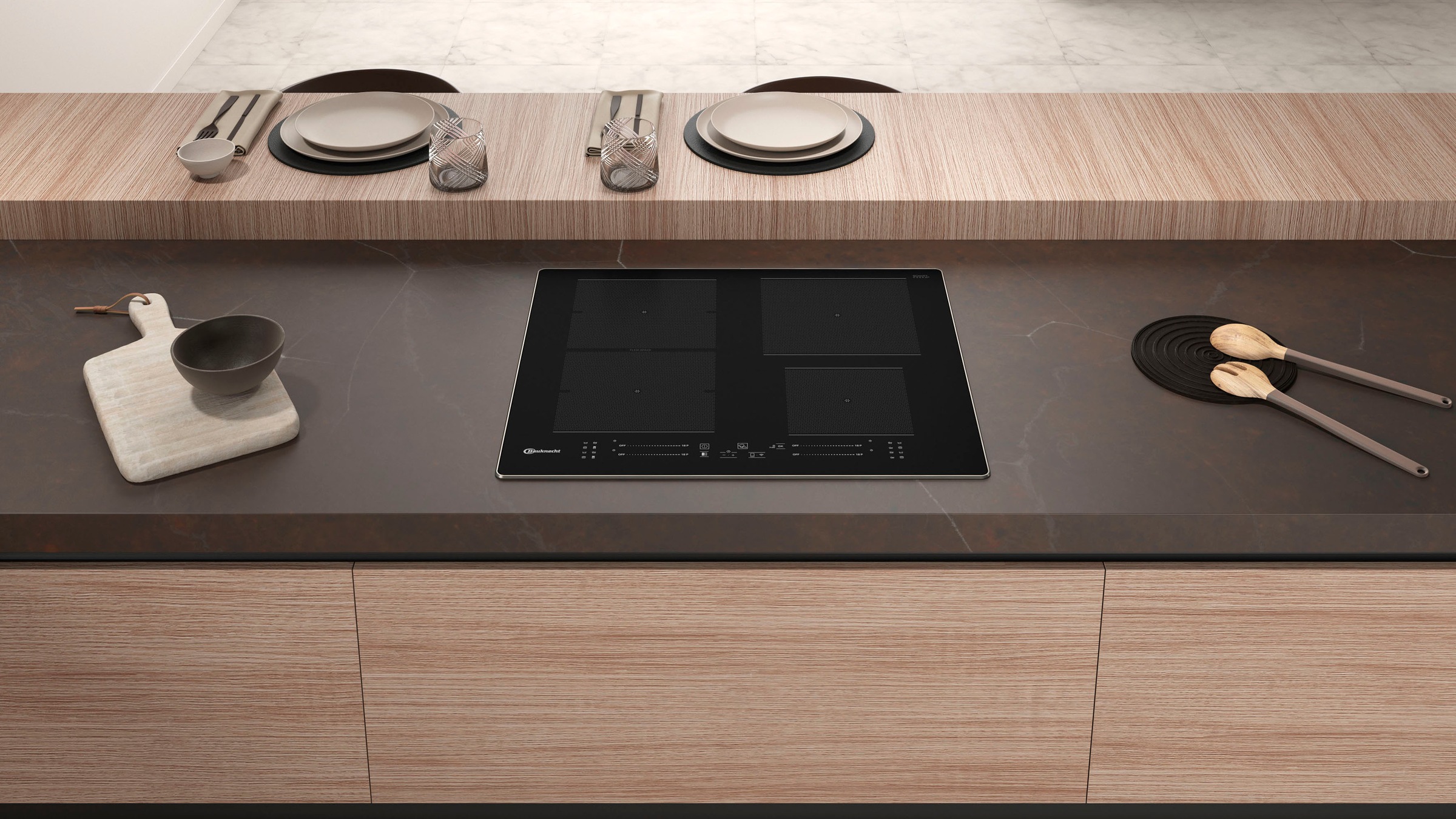 BAUKNECHT Induktions-Kochfeld von SCHOTT CERAN® »BS 3960F AL«
