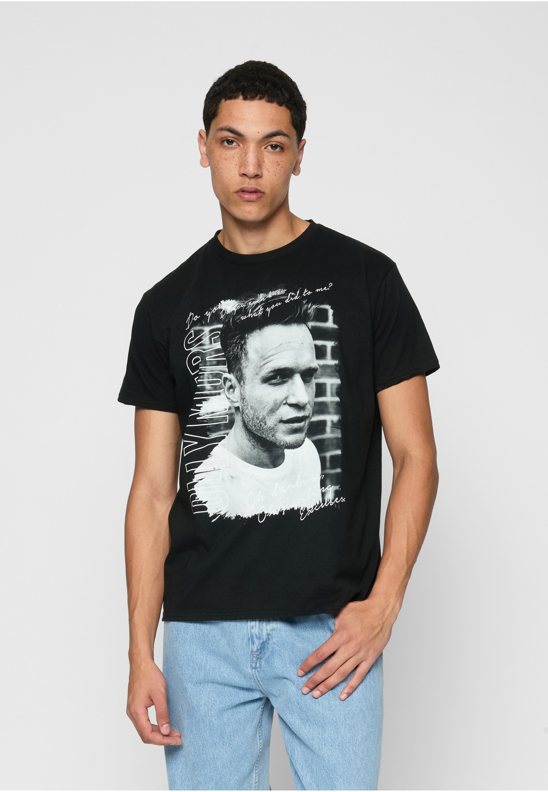 Merchcode Kurzarmshirt »Merchcode Herren Olly Murs Lyrics Tee« 1