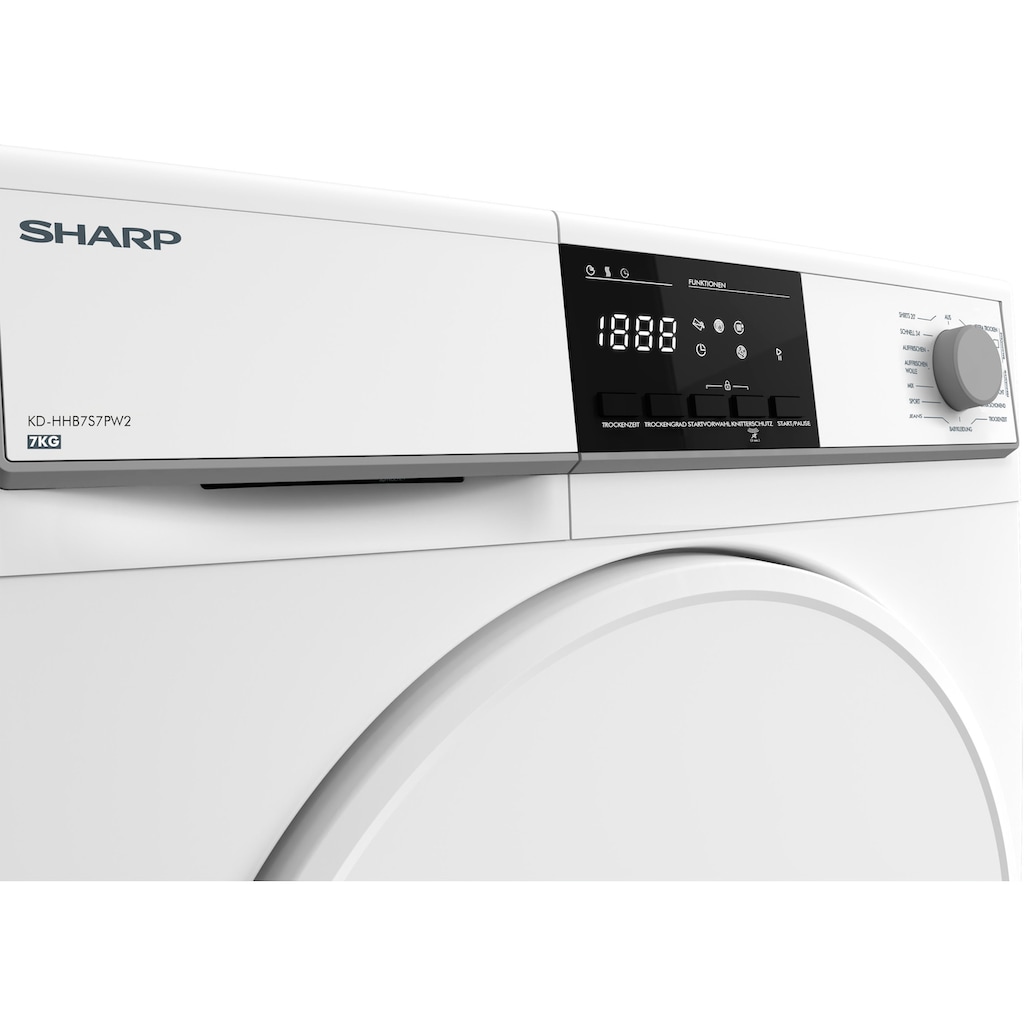 Sharp Wärmepumpentrockner »KD-HHB7S7PW2-DE«, 7 kg