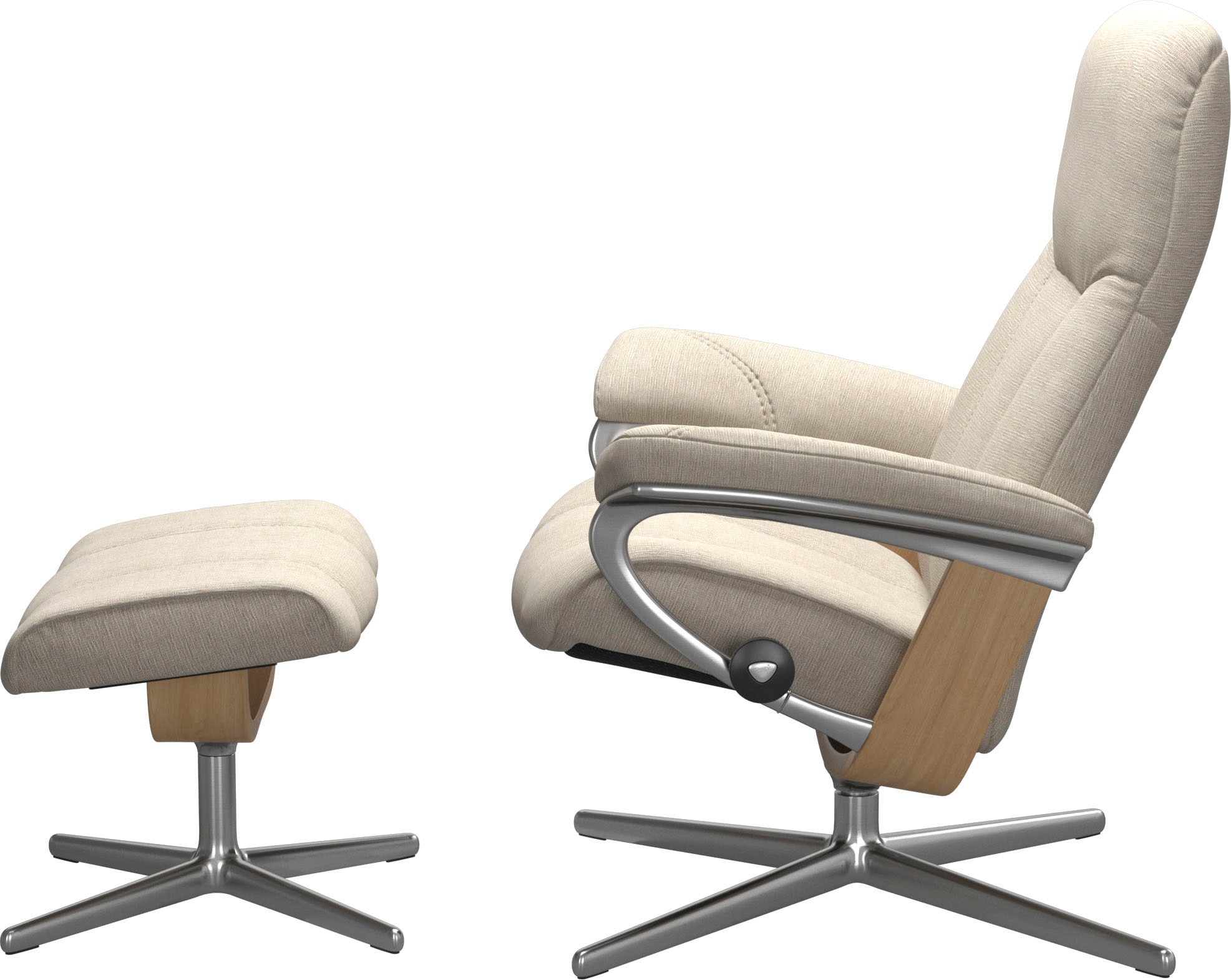 Stressless® Relaxsessel »Consul«, mit Cross Base, Größe S, M & L, Holzakzent Eiche