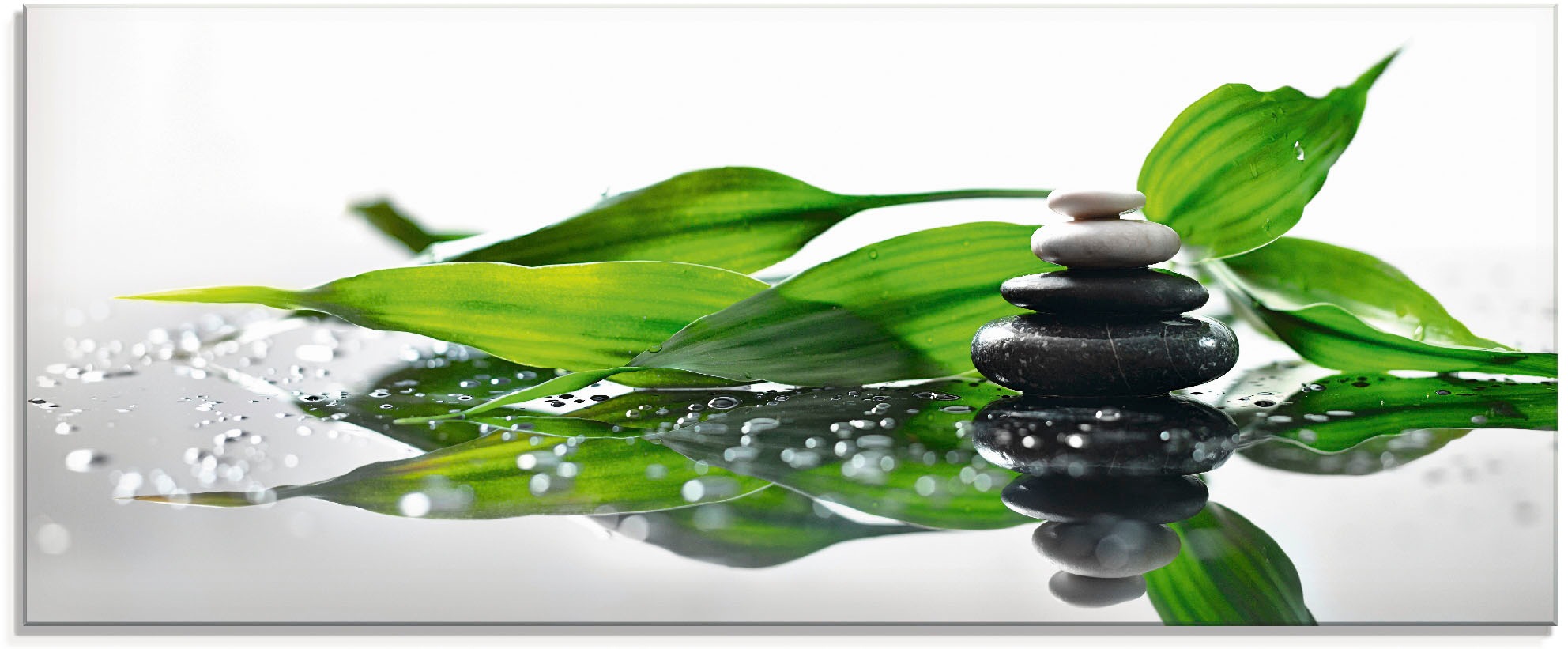 Artland Glasbild "Spa mit Steinen und Bambus" Zen 1 Stk. tlg. in verschiede günstig online kaufen
