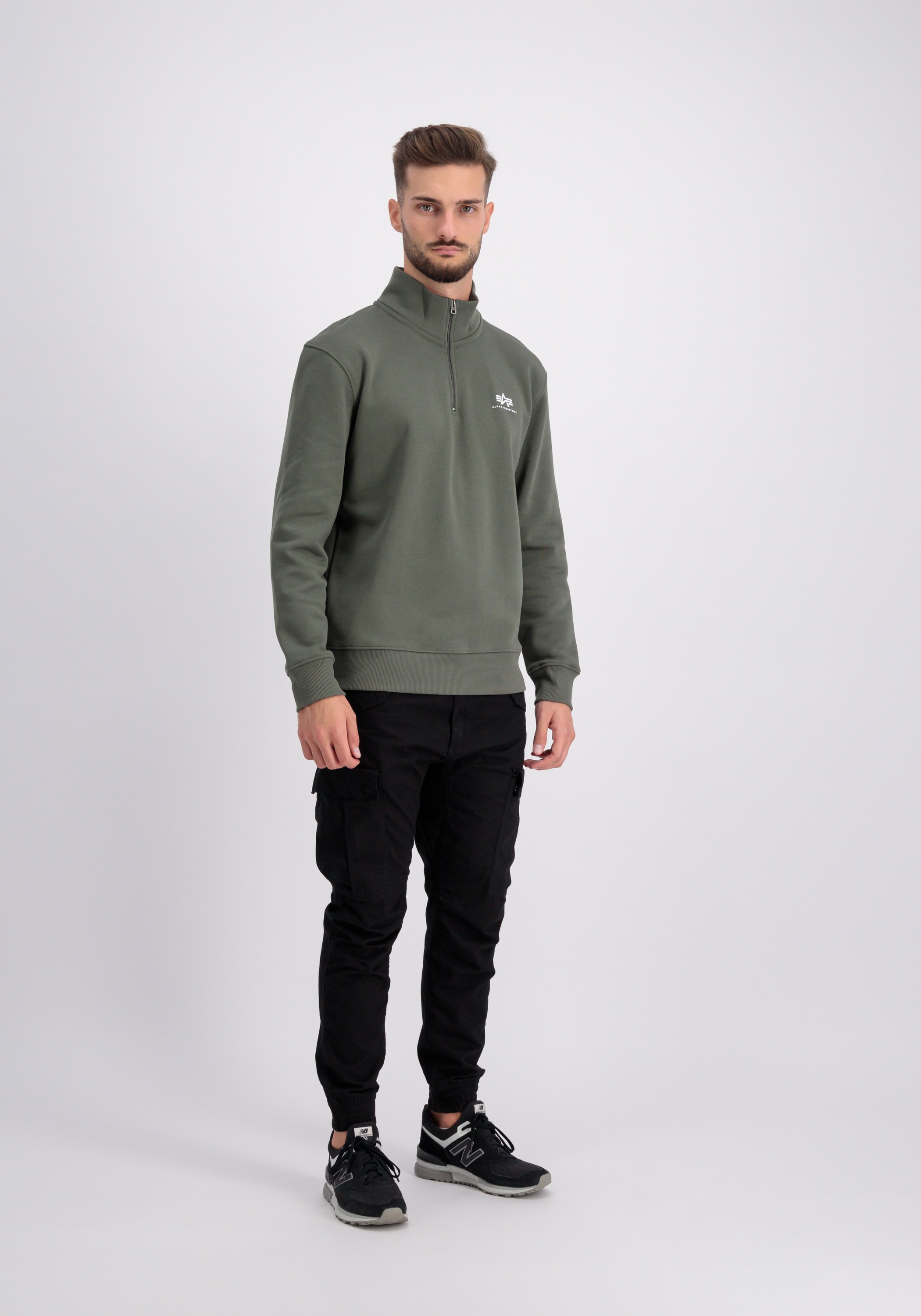Alpha Industries Sweater »Alpha Industries Men - Sweatshirts Half Zip Sweatshirt SL«
