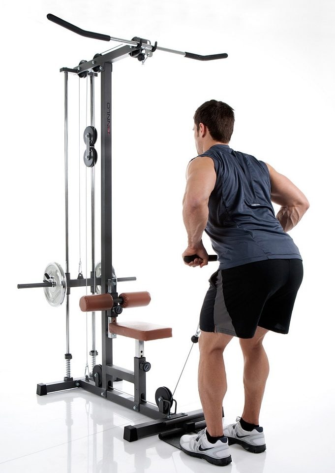 Finnlo by Hammer Kraftstation »Mulit-Lat Tower«, (Latzug, Seilzug, Ruderfunktion), multifunktionale Fitnessstation, max. Trainingsgewicht 120 kg