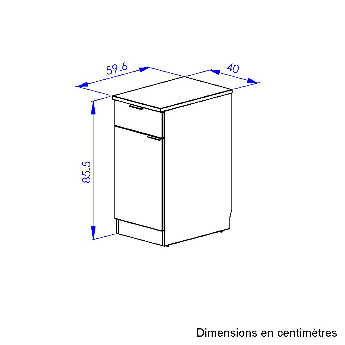 Gami Küchenzeile »240 EDEN ohne E-Geräte« mit melaminbeschichteter Oberfläche, robust und pflegeleicht