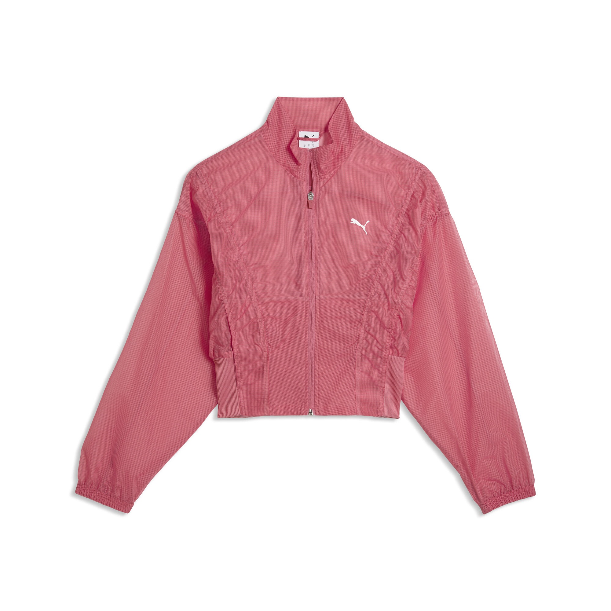 Trainingsjacke PUMA "Dare To Oversized Gewebte Jacke Damen", Damen, Gr. L, wild pink, Obermaterial: 100% Nylon; Rippe: 2% Elasthan, 98% Polyester, Jacken Trainingsjacke