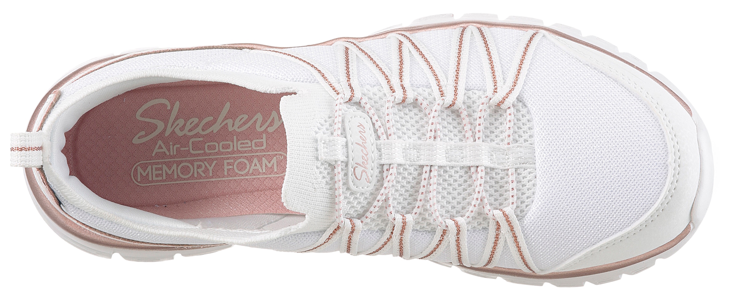 Skechers Slip-On Sneaker »GRACEFUL-PURECRUSH«, Freizeitschuh mit elastischem Einstieg