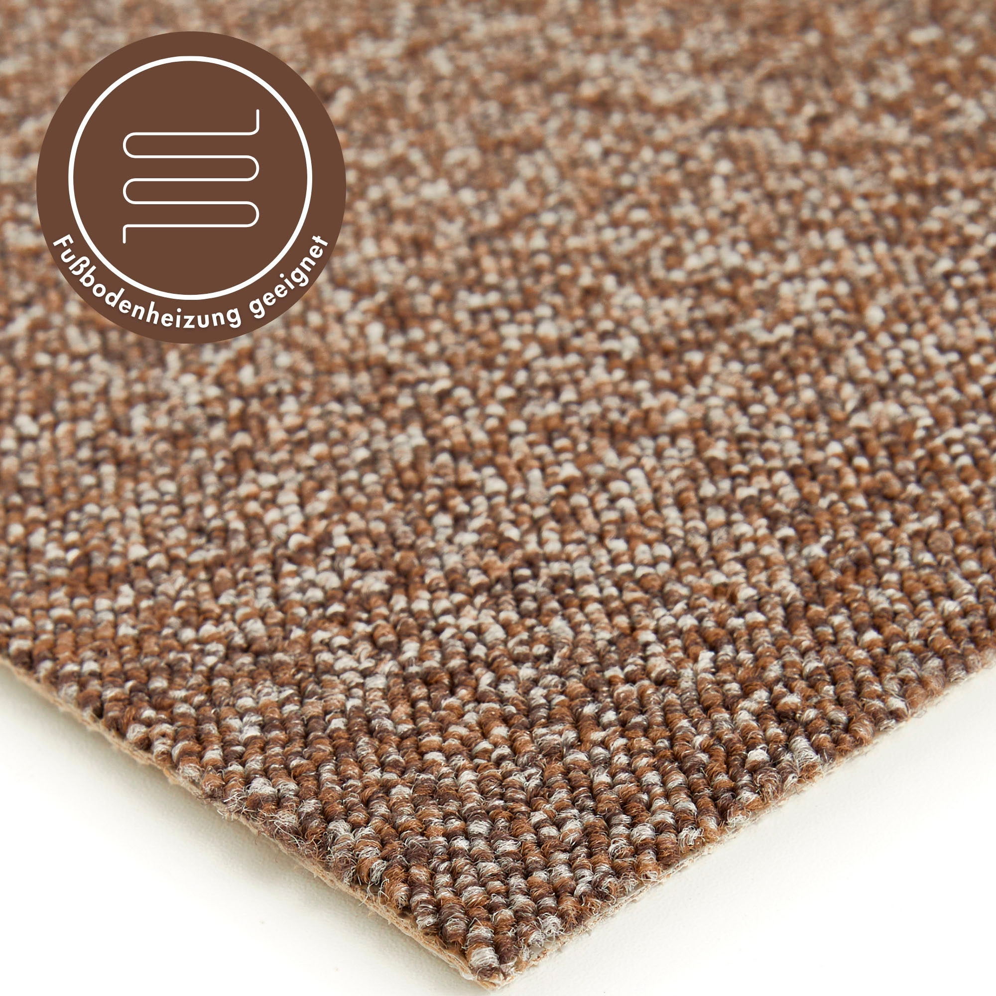 Andiamo Teppichboden »Matz, Schlinge, Made in Belgium«, rechteckig, 6 mm Höhe, meliert, Breite 400 cm oder 500 cm, strapazierfähig & pflegeleicht