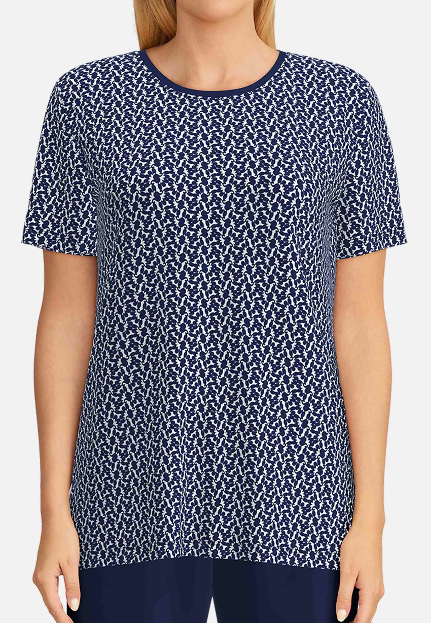 Thumbnail - GÖTZBURG Capri-Pyjama "Galway", 2 Stk. Kurzarm, 3/4 lange Hose, Rundhalsausschnitt, Baumwolle, weich