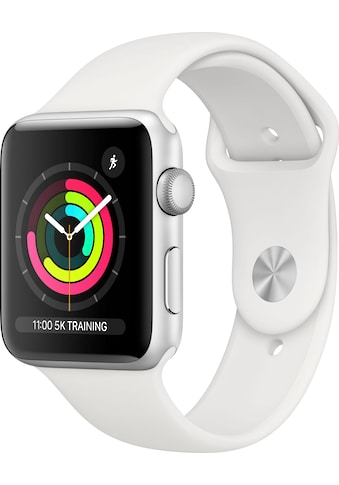 Apple Watch »Series 3 GPS, Aluminiumgehäuse mit Sportarmband 42mm«, (Watch OS 5 inkl.... kaufen