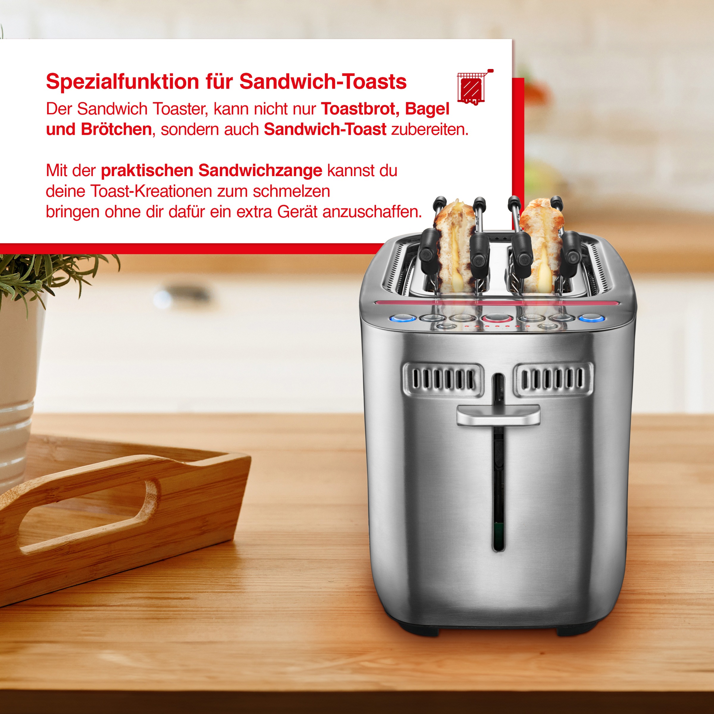 SOLIS OF SWITZERLAND 2-in-1-Toaster "Sandwich Toaster (Typ 8003)" 2 kurze S günstig online kaufen