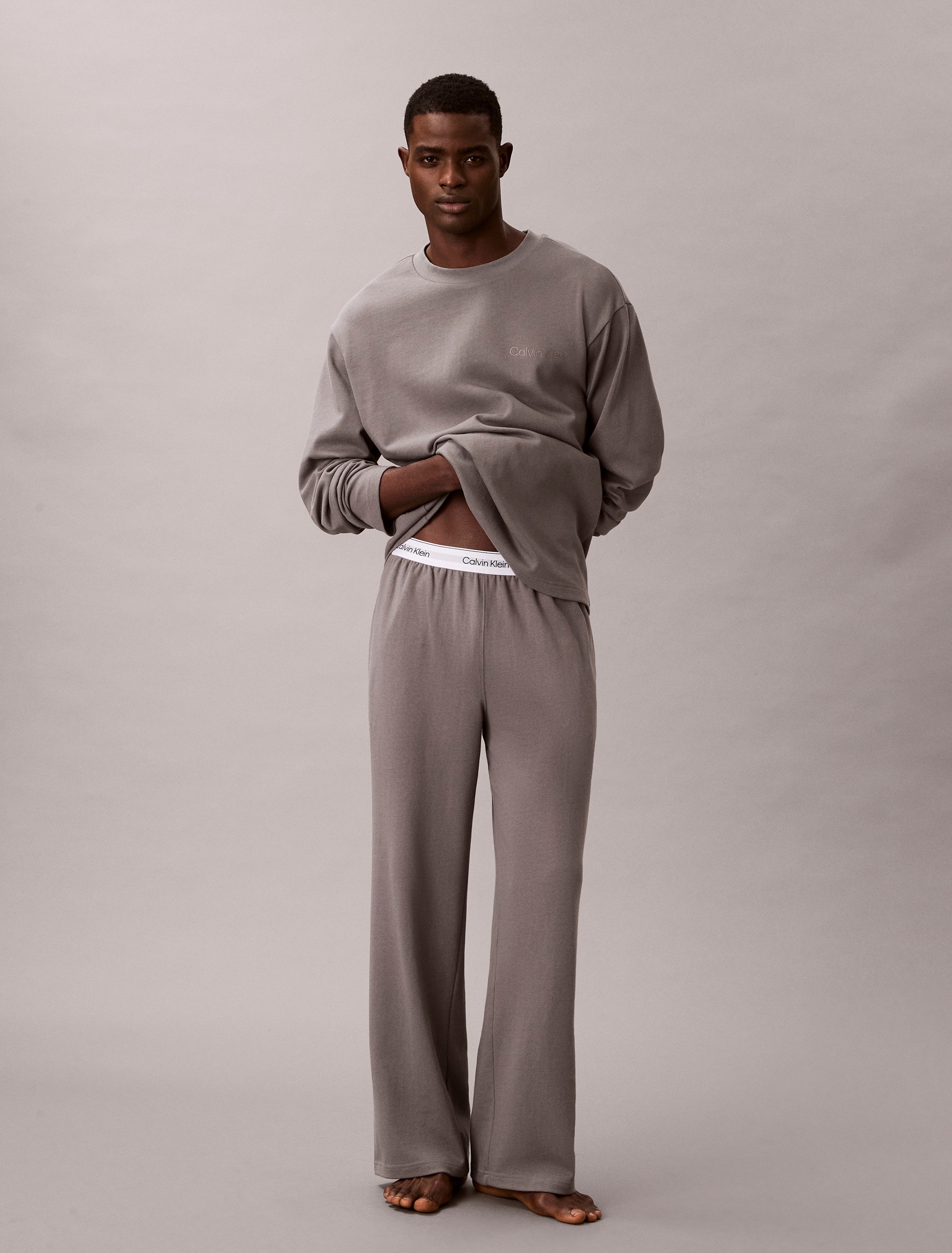 Calvin Klein Underwear Schlafanzug "LS TEE PANT SET" Mit elastischem Bund