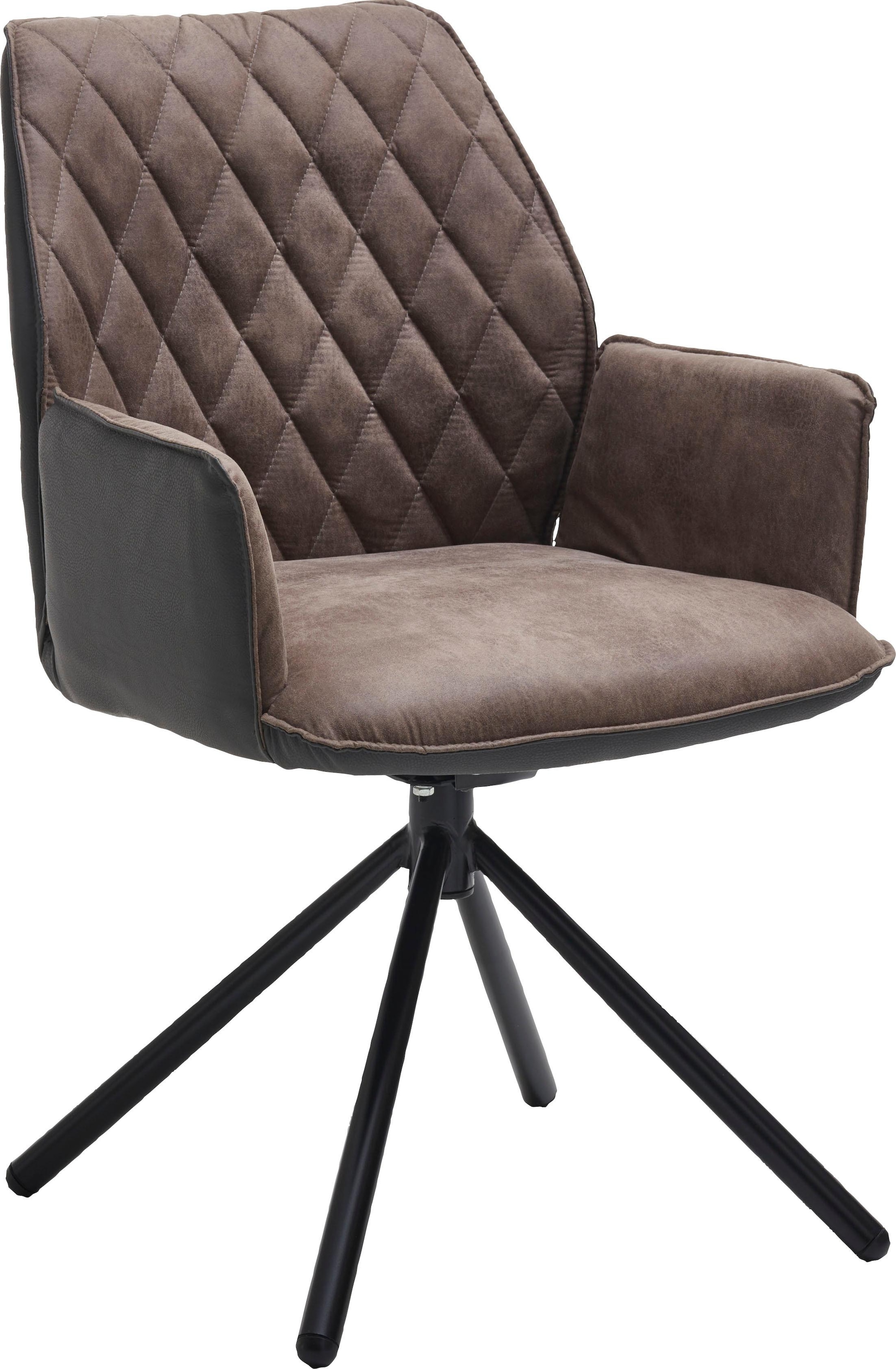 NIEHOFF SITZMÖBEL Sessel »Bahamas 7182-04-835«, mit Rückholfunktion, Gestell aus schwarzem Eisen, 2er-Set