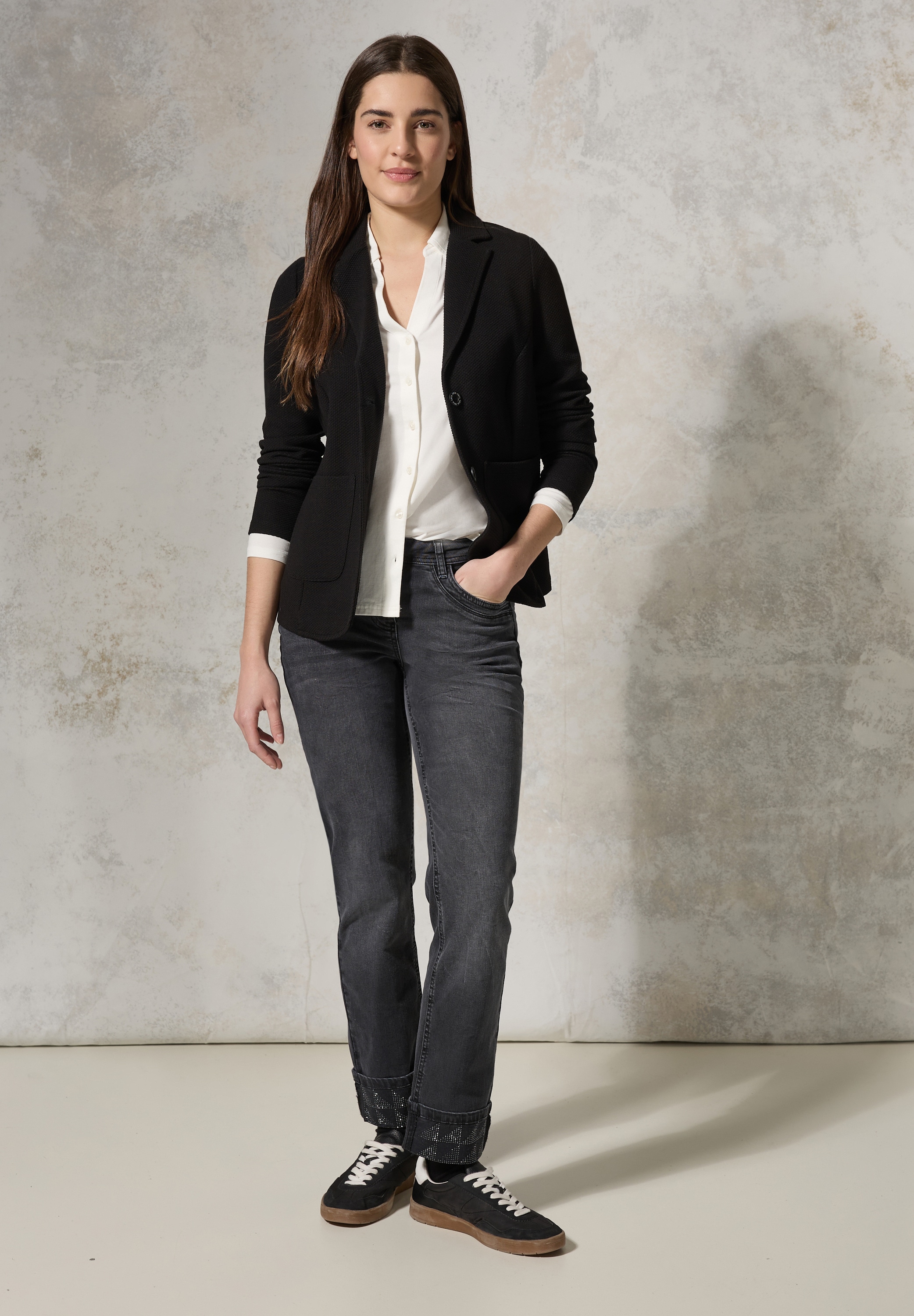 Cecil Comfort-fit-Jeans, Middle Waist