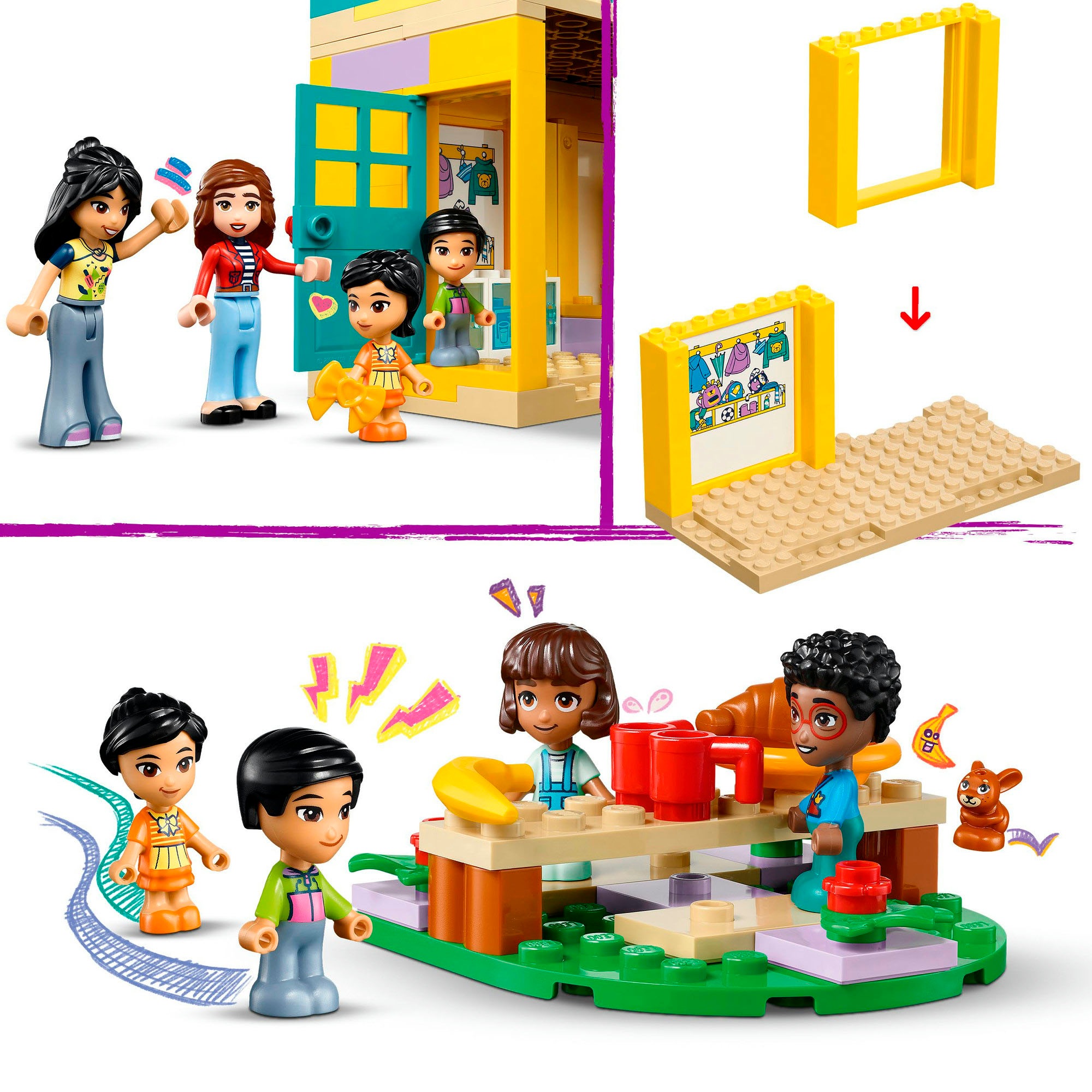 LEGO® Konstruktionsspielsteine »Heartlake City Kindergarten (42636), LEGO Friends«, (239 St.), Made in Europe