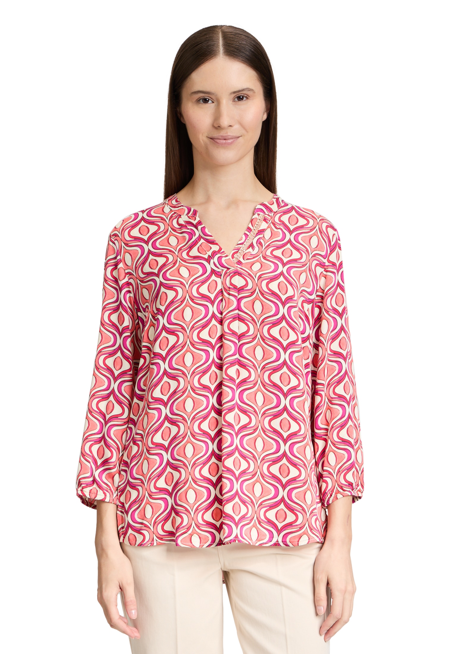 Cartoon Shirtbluse "Damen mit Muster" günstig online kaufen