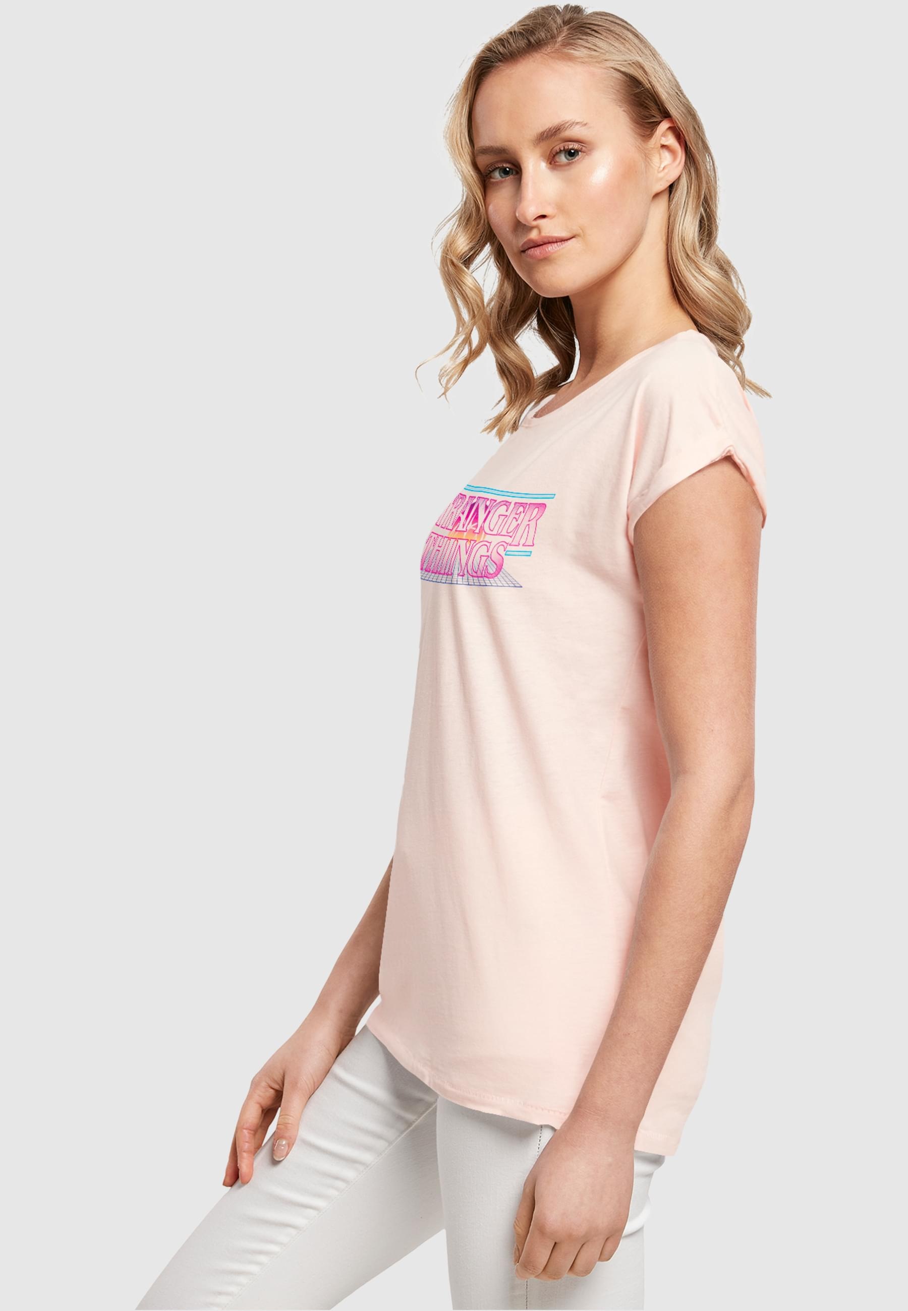 ABSOLUTE CULT T-Shirt »ABSOLUTE CULT Damen Ladies Stranger Things - Retro Title T-Shirt«, (1 tlg.)