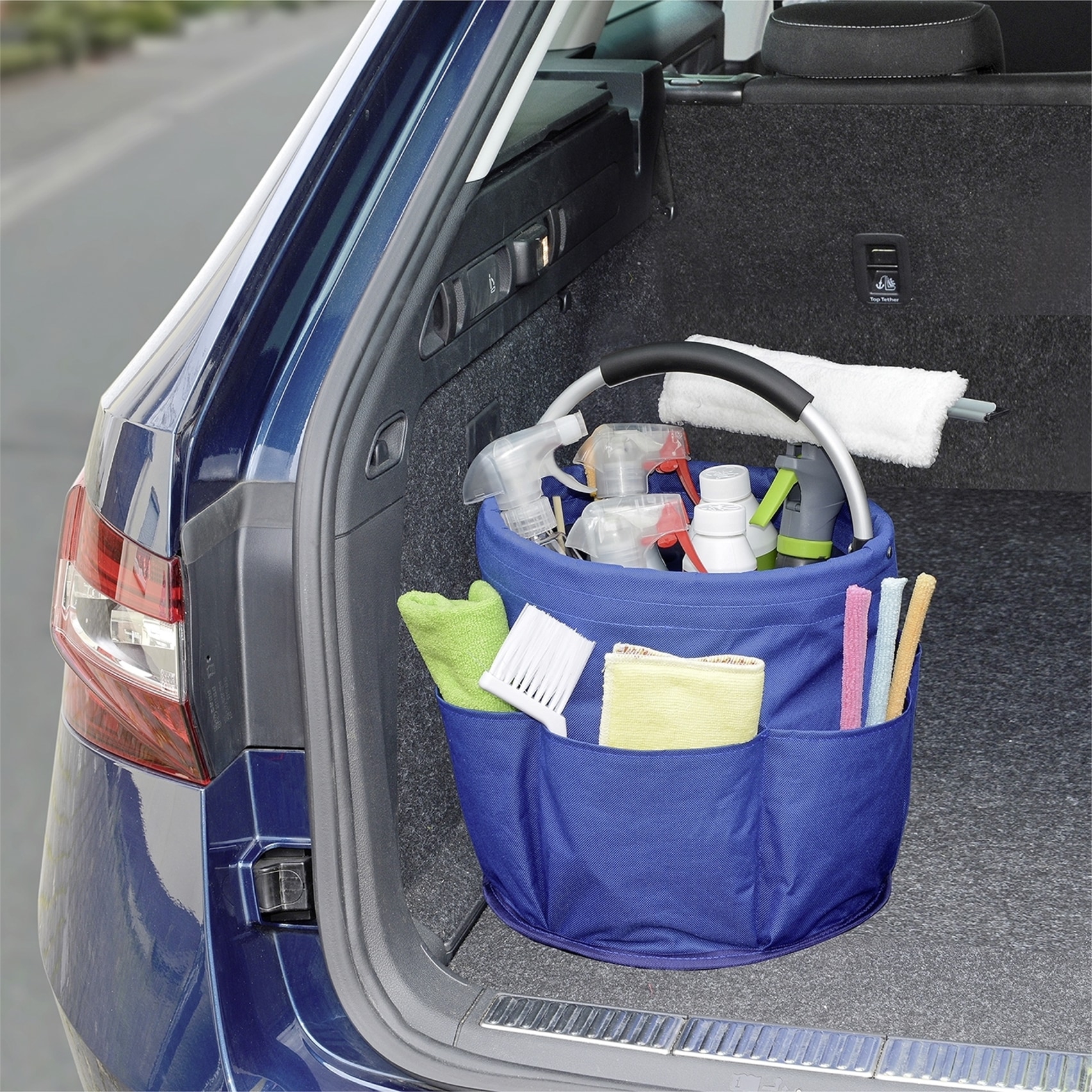 Maximex Organizer »Universal-Reinigungs-Caddy«, (Set, 2 St.), Allzweckkorb mit 6 Außentaschen, ideal für Haushalt, Garten & Camping