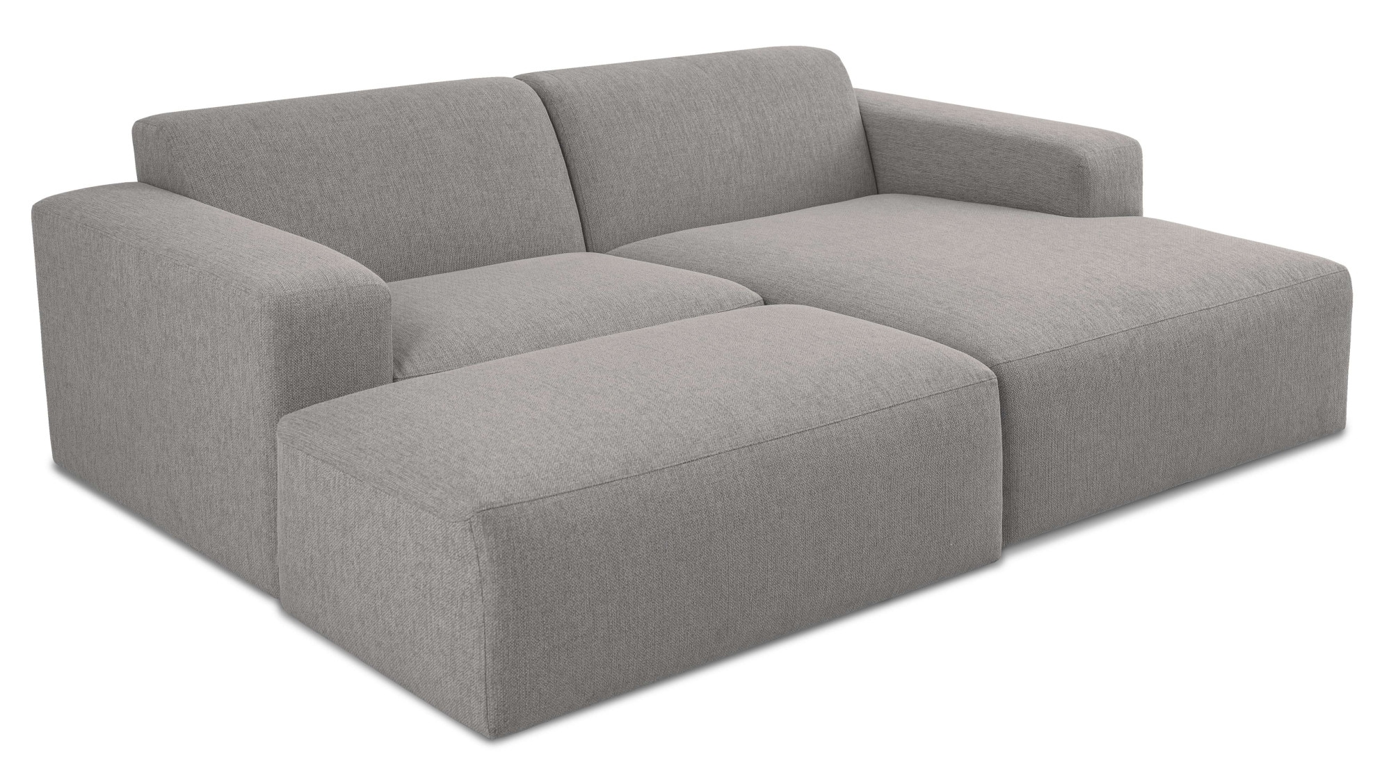 INOSIGN Ecksofa »Koa,228cm, L-Form, Modulsofa, Webstoff, Cord, Struktur, Chenille« Designsofa, Set, Hocker inklusive, weicher Lounge-Sitzkomfort