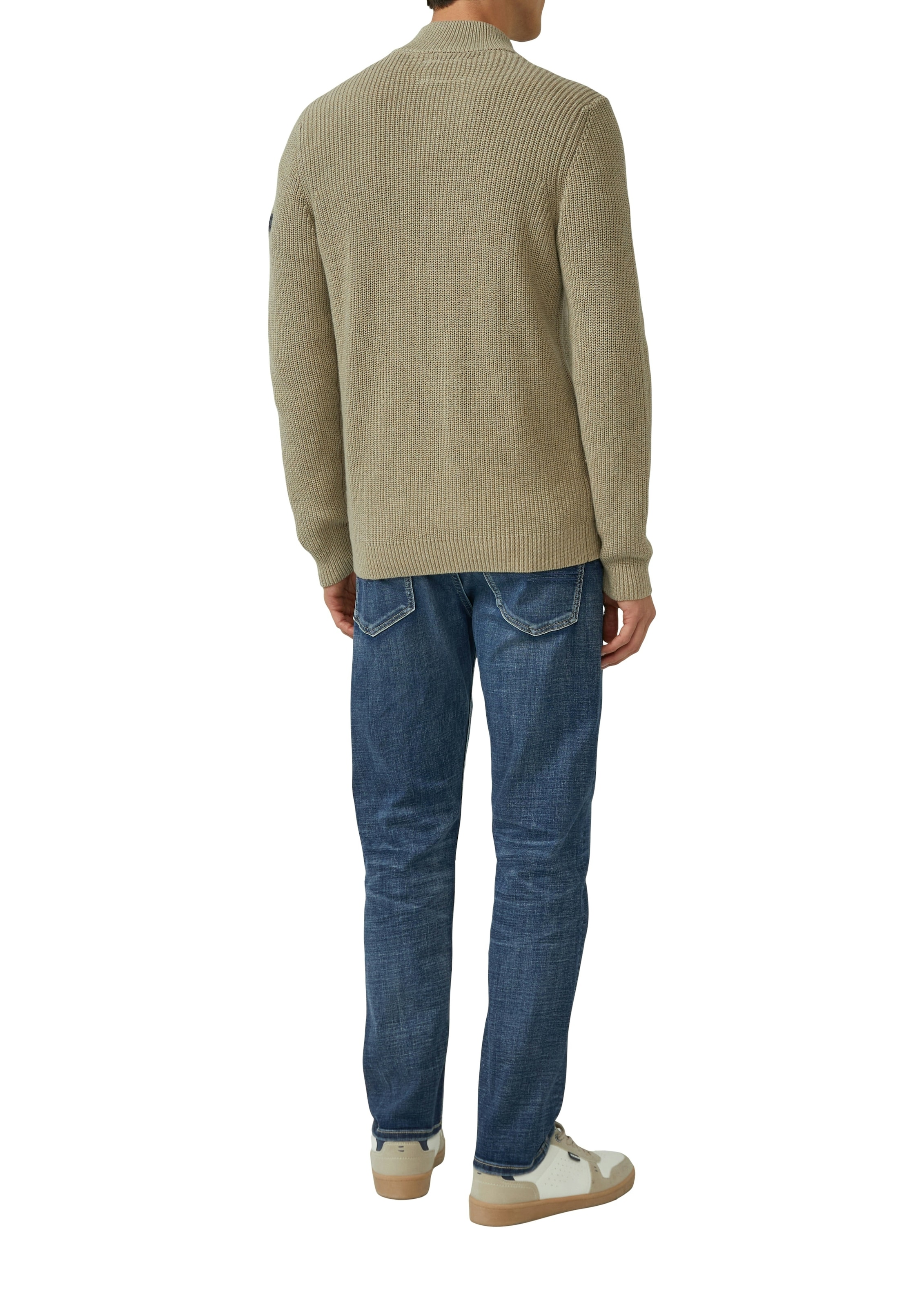 s.Oliver Strickjacke mit Stehkragen und Reißverschluss
