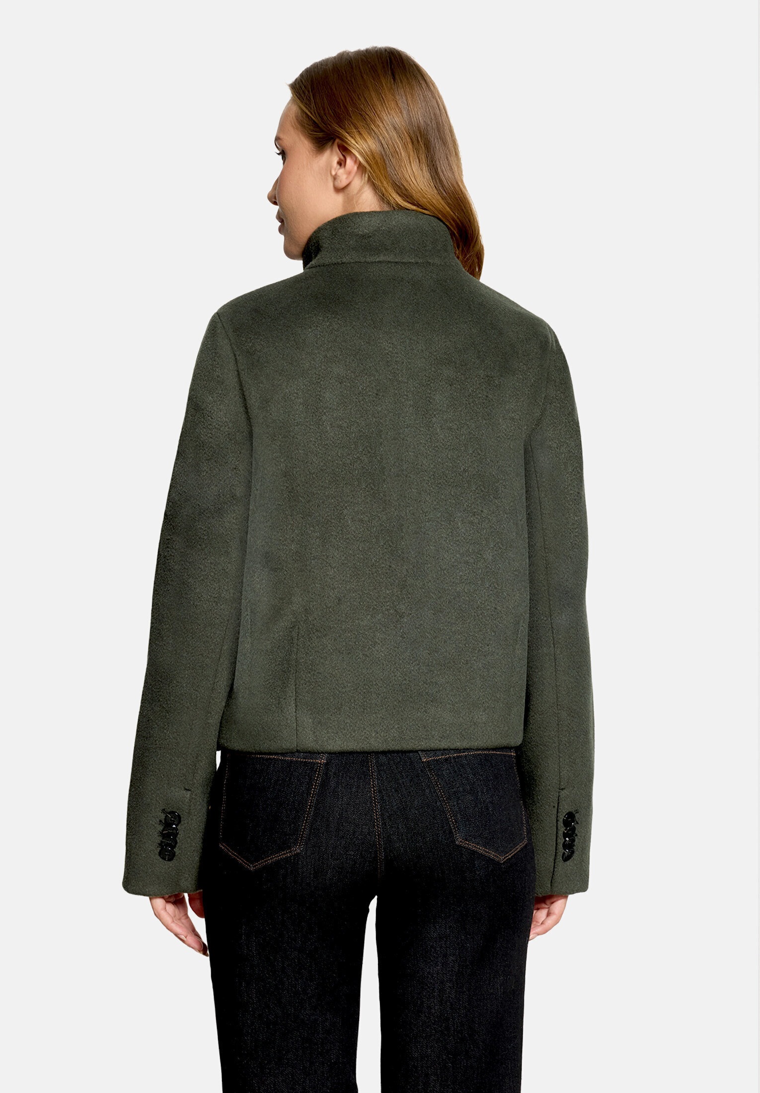 Cartoon Canvasjacke »Damen mit aufgesetzten Taschen«