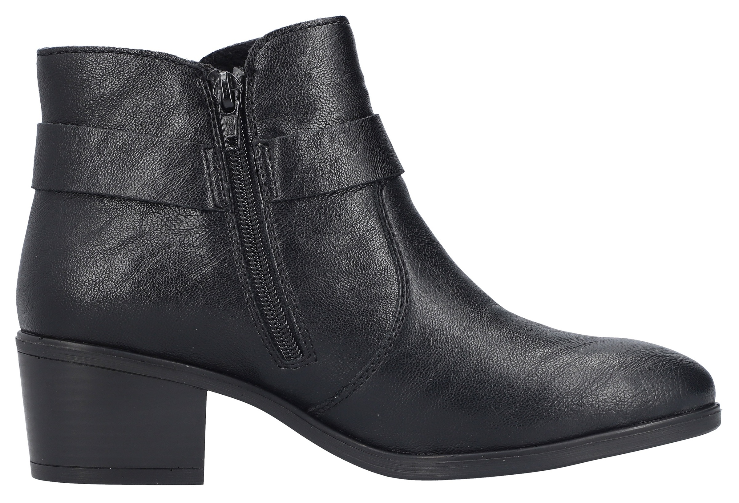 Rieker Stiefelette, Ankleboots, Blockabsatz, mit Innenreißverschluss