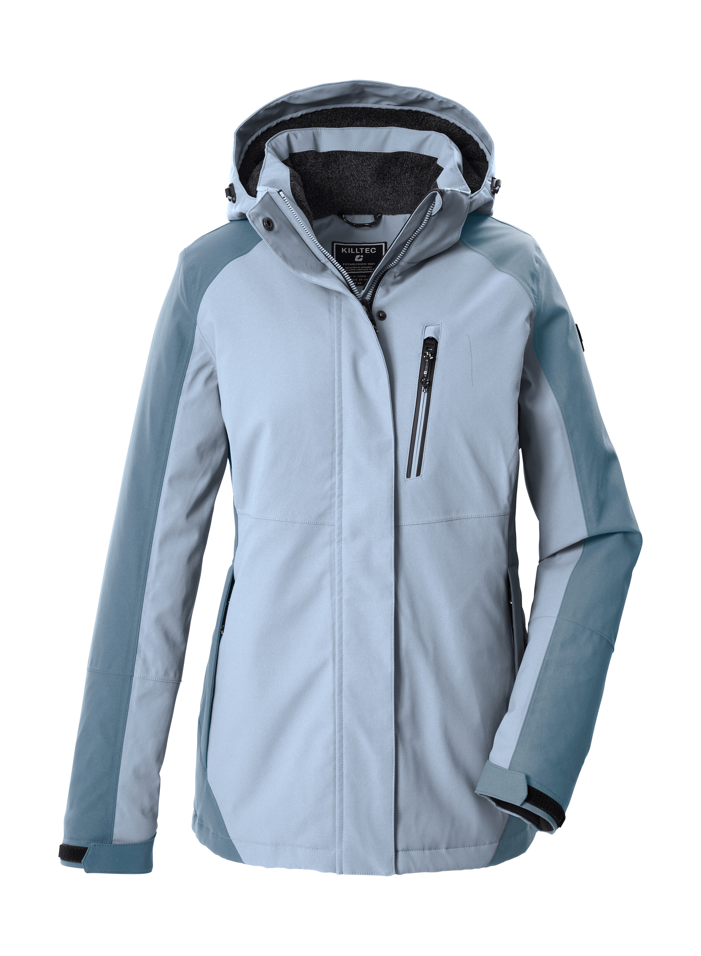 Killtec Funktionsjacke "KOW 59 WMN JCKT" Wind- und wasserdichte Damenjacke, atmungsaktiv, abnehmbare Kapuze