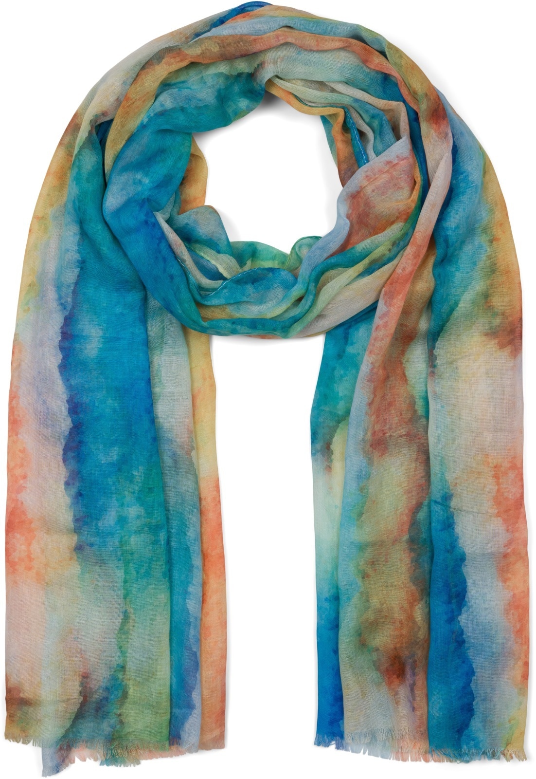 styleBREAKER Schal "Schal Aquarell Farbverlauf" 1 Stk.