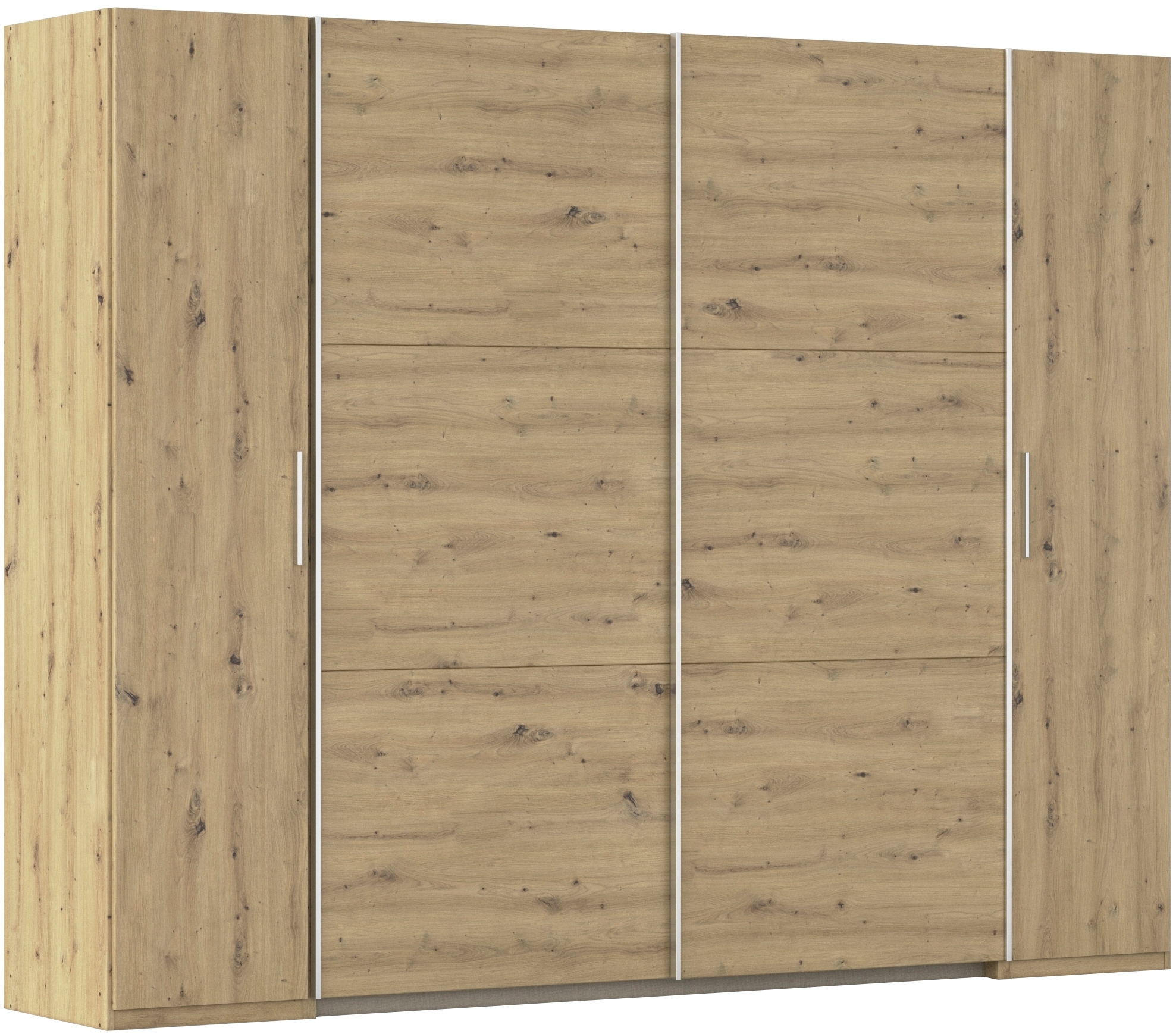 rauch Schwebetürenschrank "Kleiderschrank Drehtürenschrank Schrank Garderobe KRONACH" in 3 Ausstattungen BASIC/CLASSIC/PREMIUM, Breiten 225/268/311/354 cm, mit Dreh- und Schwebetüren und vielen Einlegeböden MADE IN GERMANY