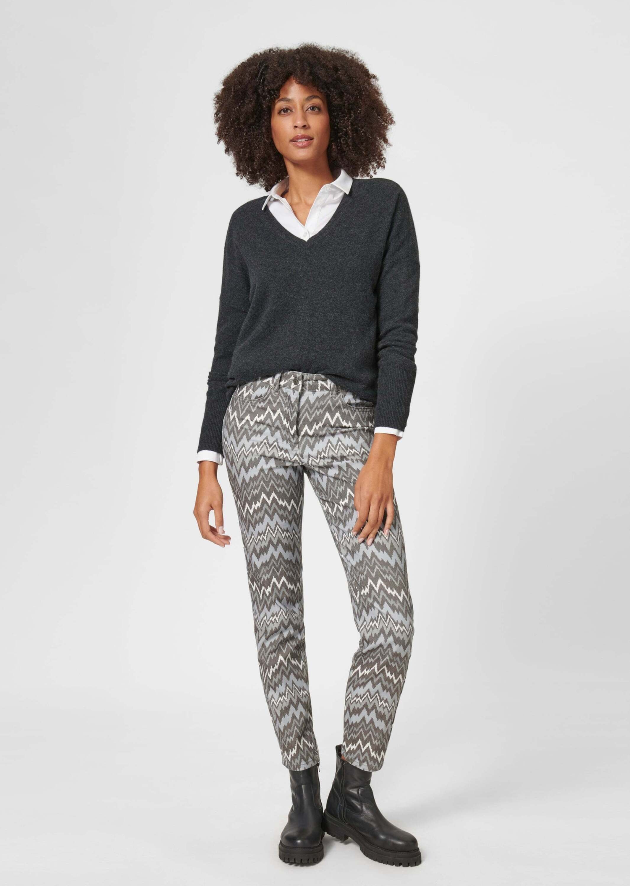 Thumbnail - MADELEINE Regular-fit-Jeans "Jeans Bedruckte 5-Pocket-Jeans"