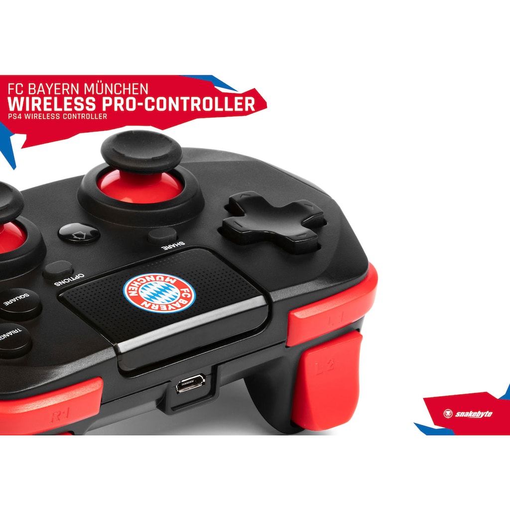 Snakebyte PlayStation 4-Controller »FC Bayern München PS4 Wireless Pro Controller«