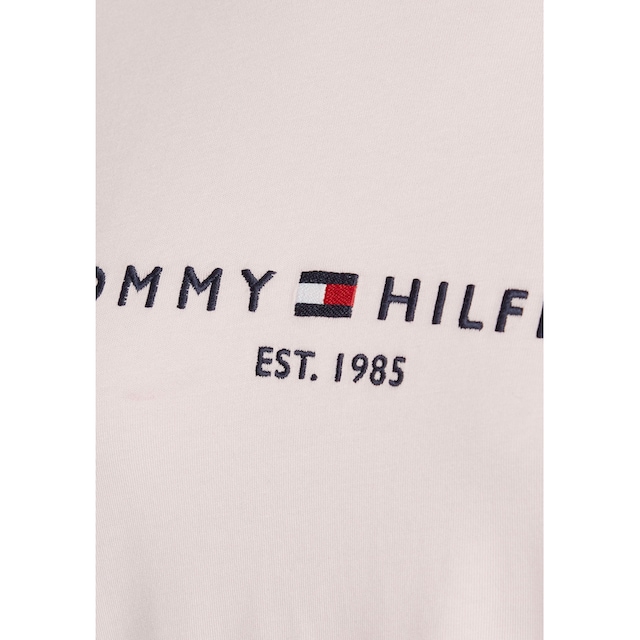 SS«, Hilfiger BAUR | Rundhalsshirt Logo-Schriftzug Hilfiger ESS TEE REG bestellen Tommy für C-NK mit Tommy HILFIGER »TH Linear