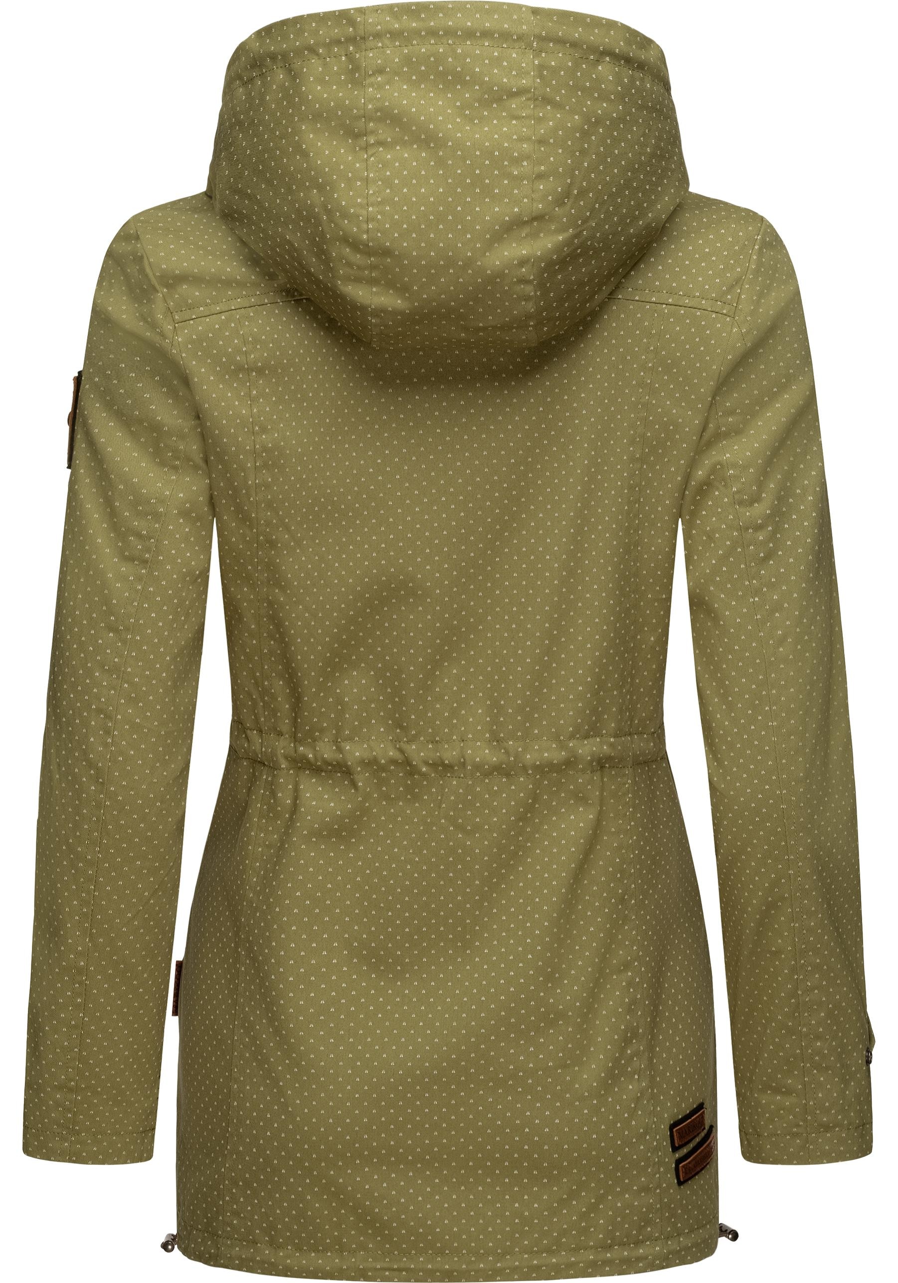 Marikoo Outdoorjacke »Nyokoo«, mit Kapuze, modische Baumwoll Übergangsjacke mit großer Kapuze