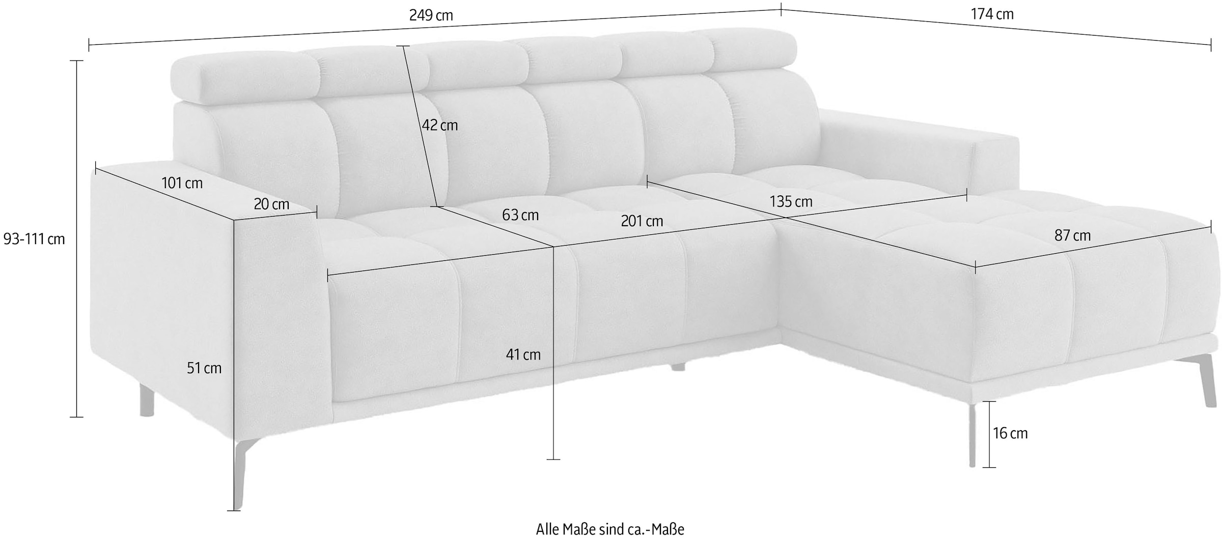INOSIGN Ecksofa »CAZIE, Designsofa, L-Form, trendige Bubble-Optik,«, L-Form mit Wellenunterfederung, Recamiere rechts/links bestellbar