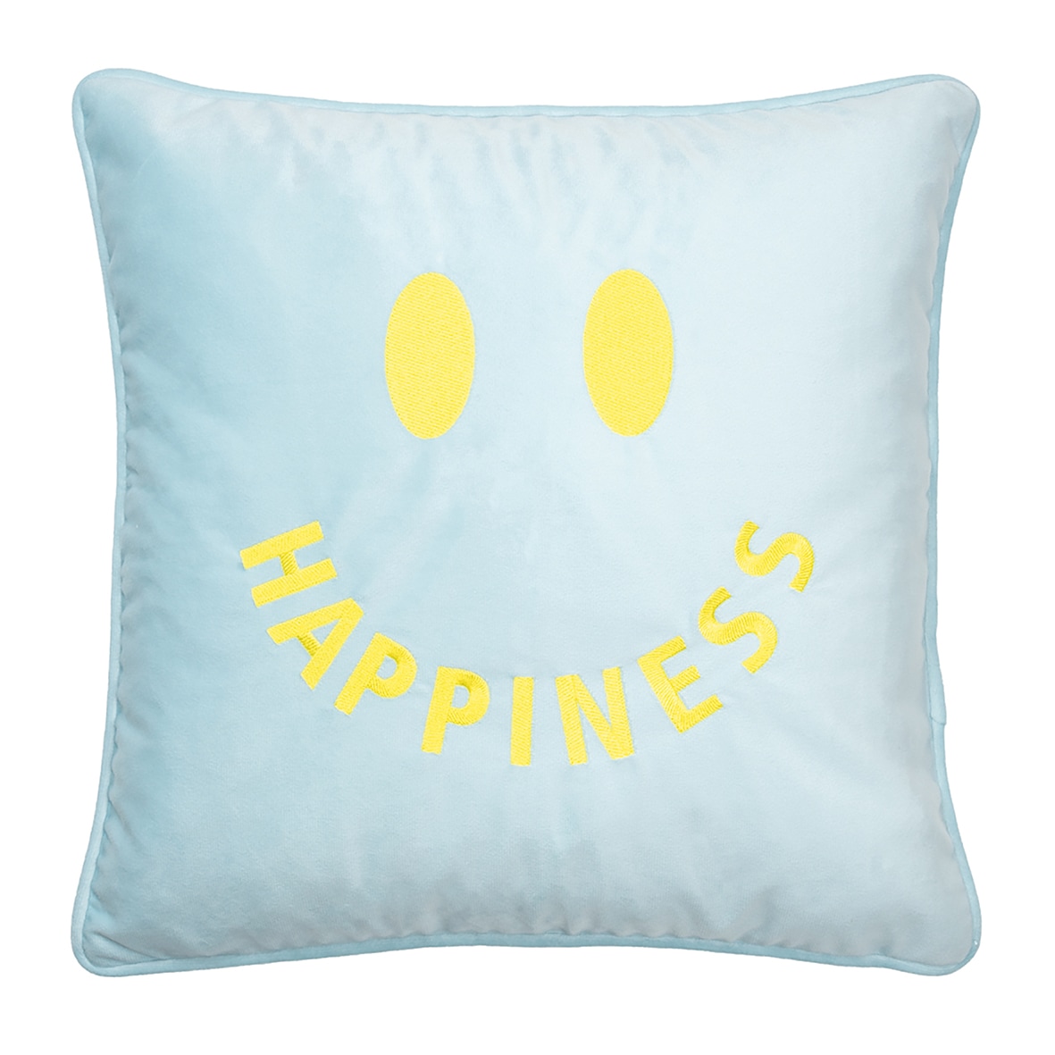 Dekokissen PAD, B:40cm L:40cmlight blau, Polyester, Dekokissen_Sitzkissen_Kissenhüllen, "GRIN", Embroidery